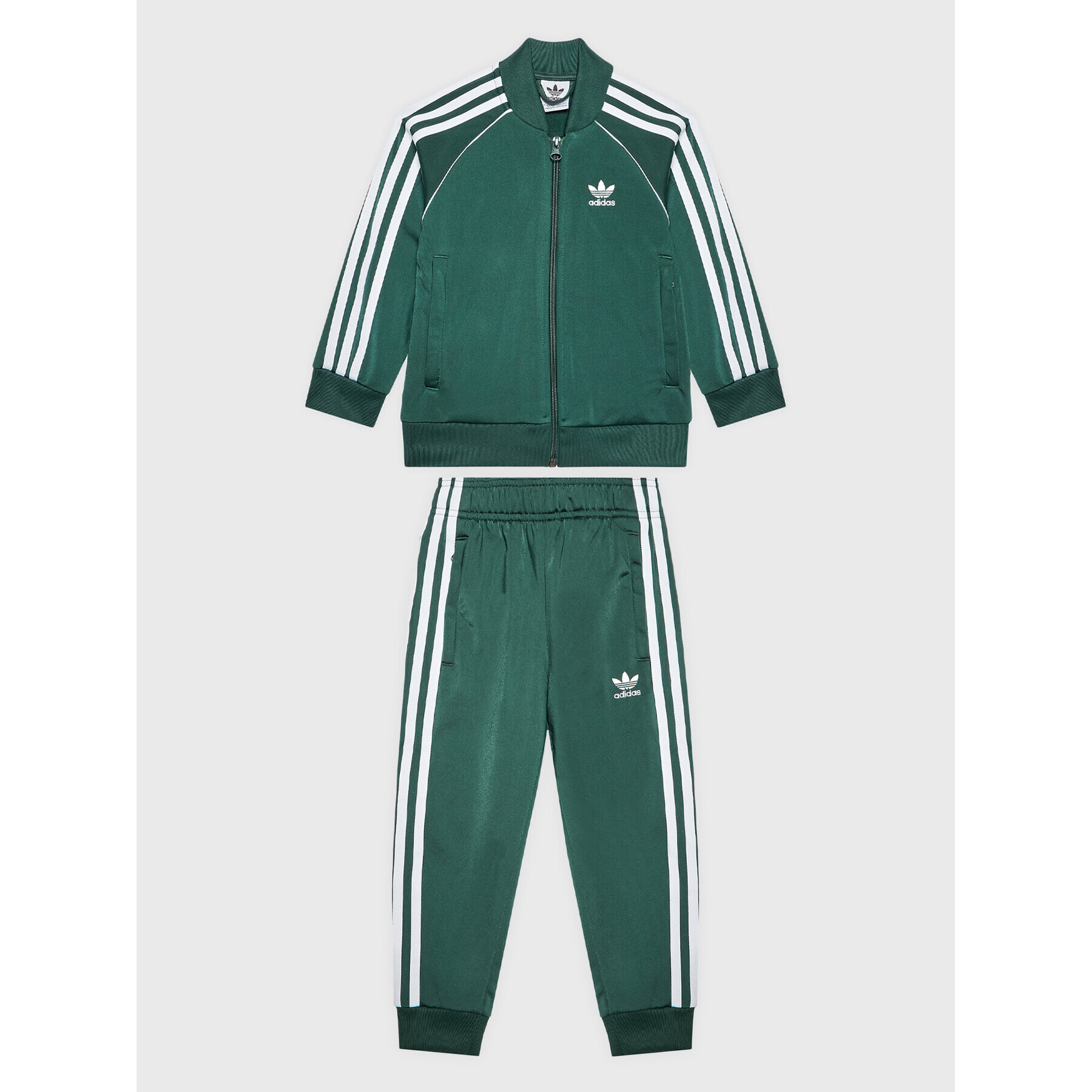 adidas Анцуг adicolor HK2966 Зелен Regular Fit - Pepit.bg