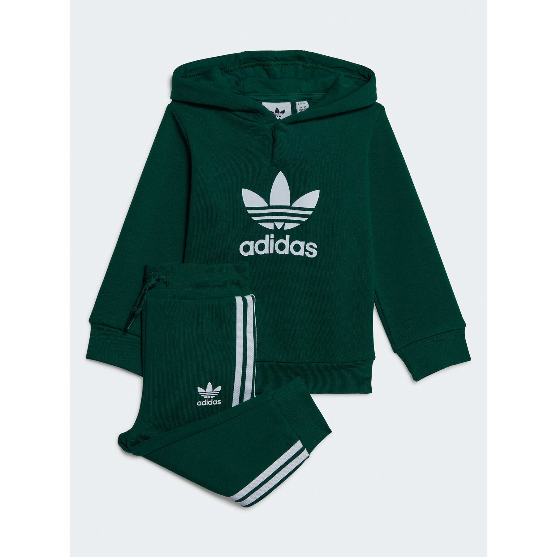 adidas Анцуг Adicolor Hoodie Set IB8630 Зелен Regular Fit - Pepit.bg
