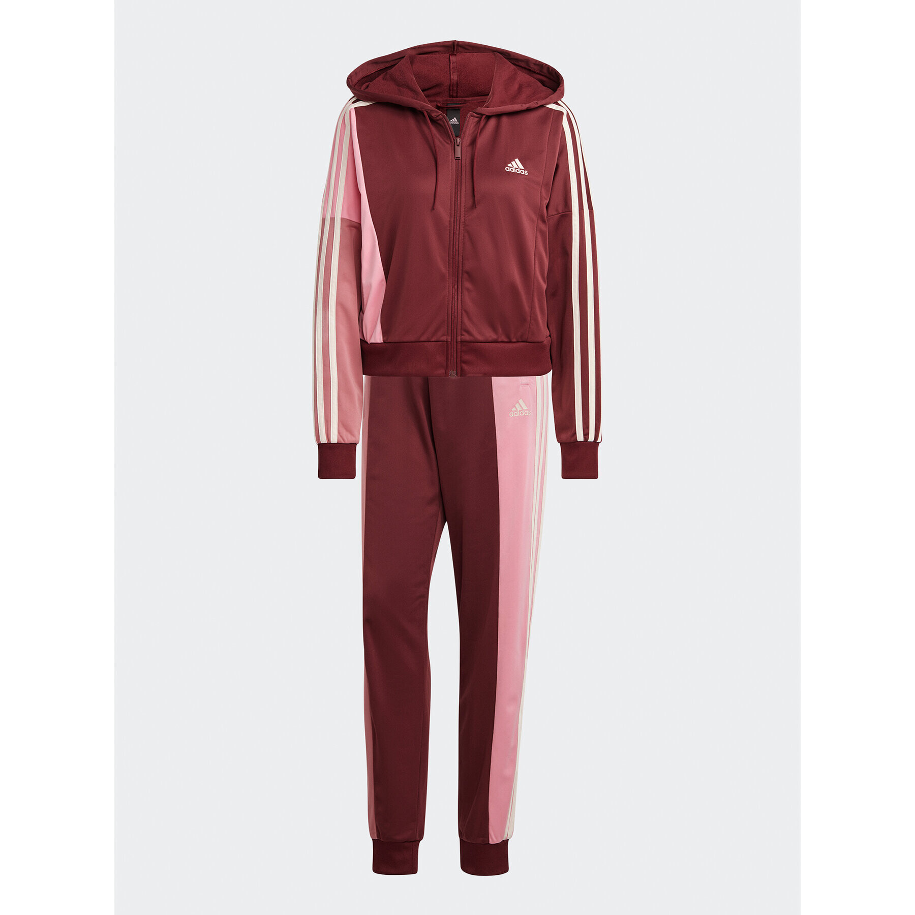 adidas Анцуг Bold Block Tracksuit IC0397 Червен - Pepit.bg