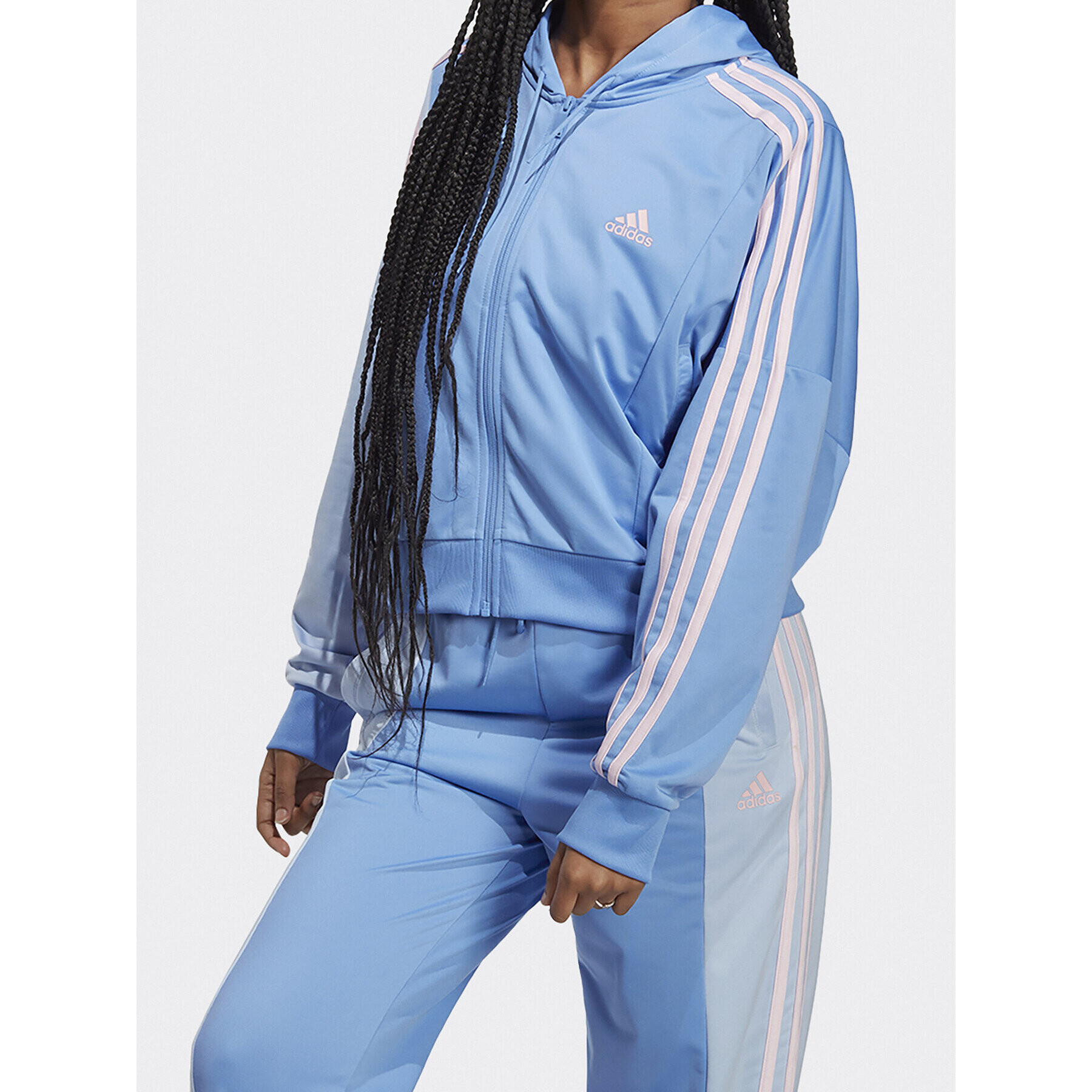 adidas Анцуг Bold Block Tracksuit IC0399 Син - Pepit.bg