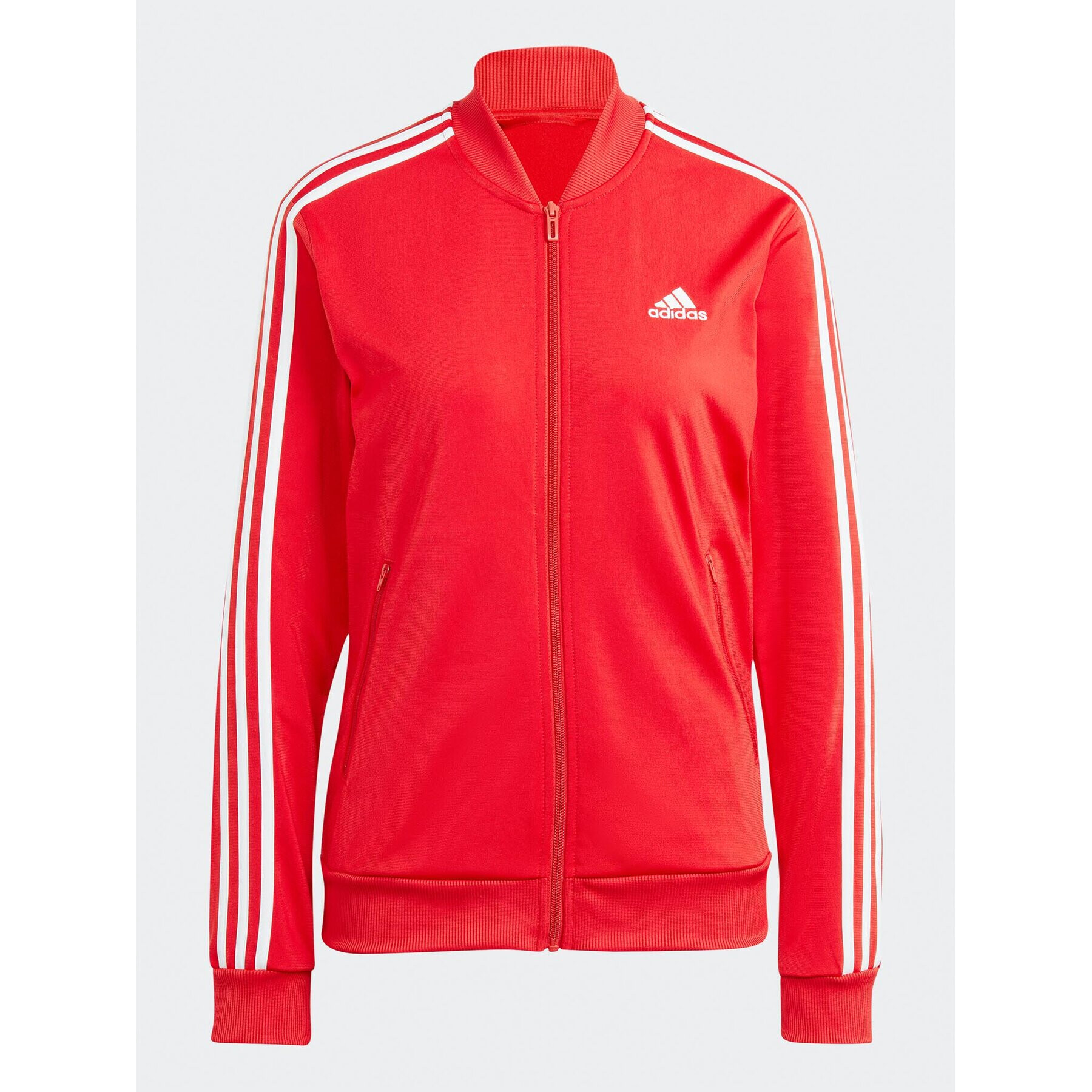 adidas Анцуг Essentials 3-Stripes IJ8784 Червен Slim Fit - Pepit.bg