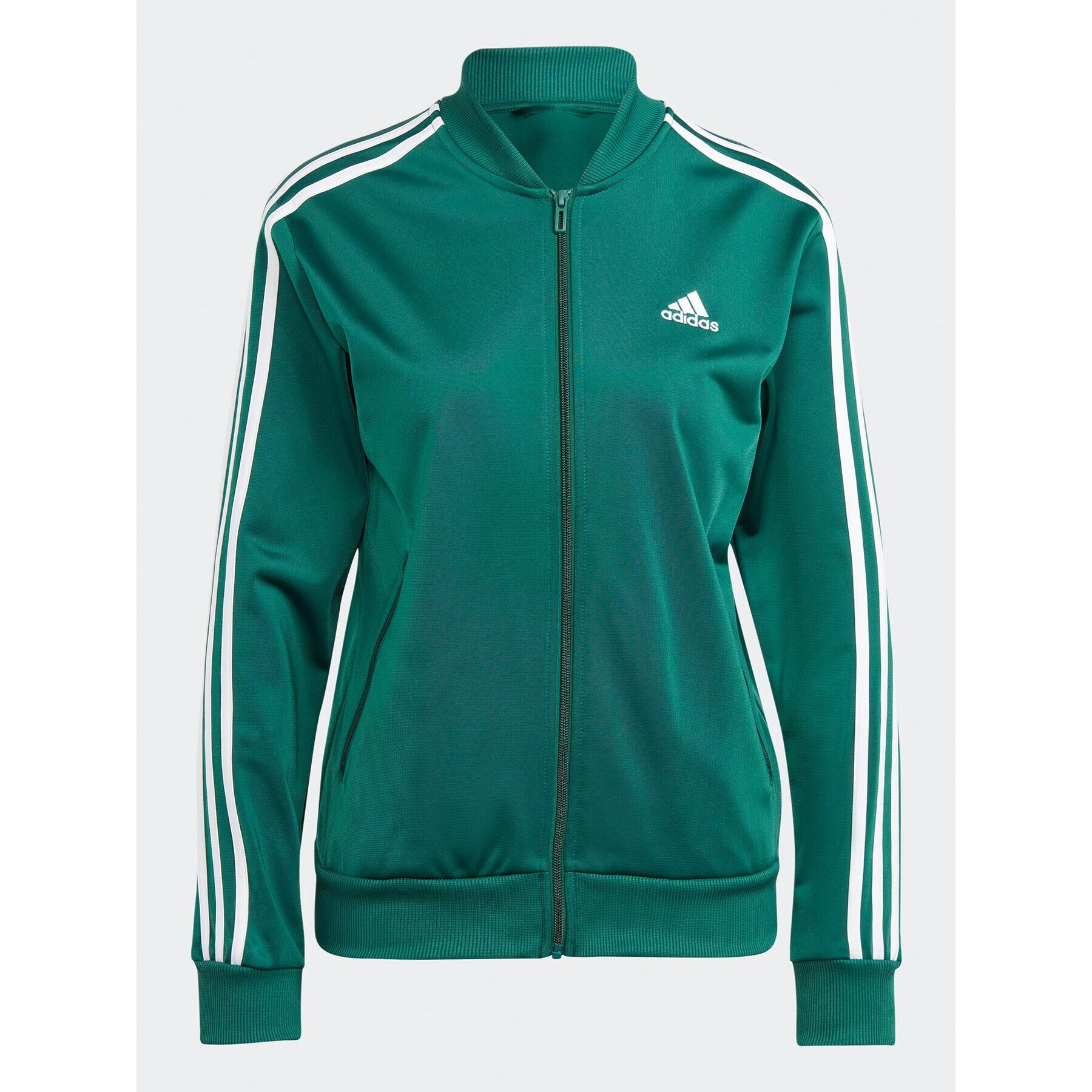 adidas Анцуг Essentials 3-Stripes IJ8785 Зелен Slim Fit - Pepit.bg