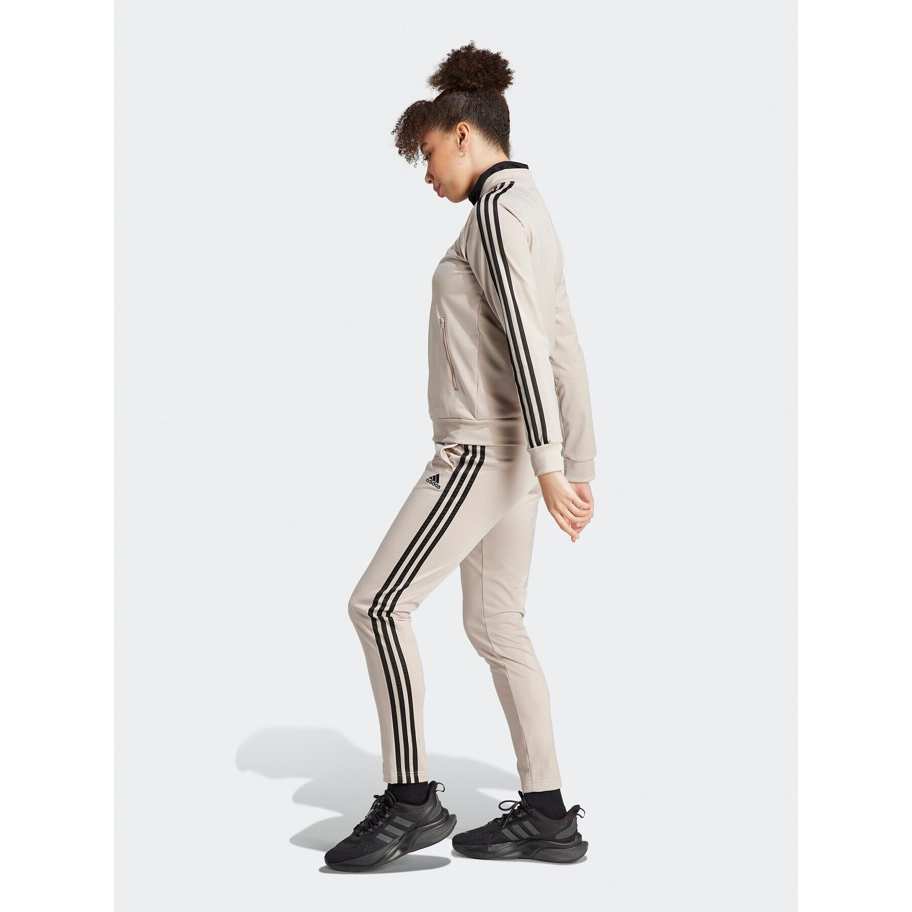 adidas Анцуг Essentials 3-Stripes IJ8786 Бежов Slim Fit - Pepit.bg