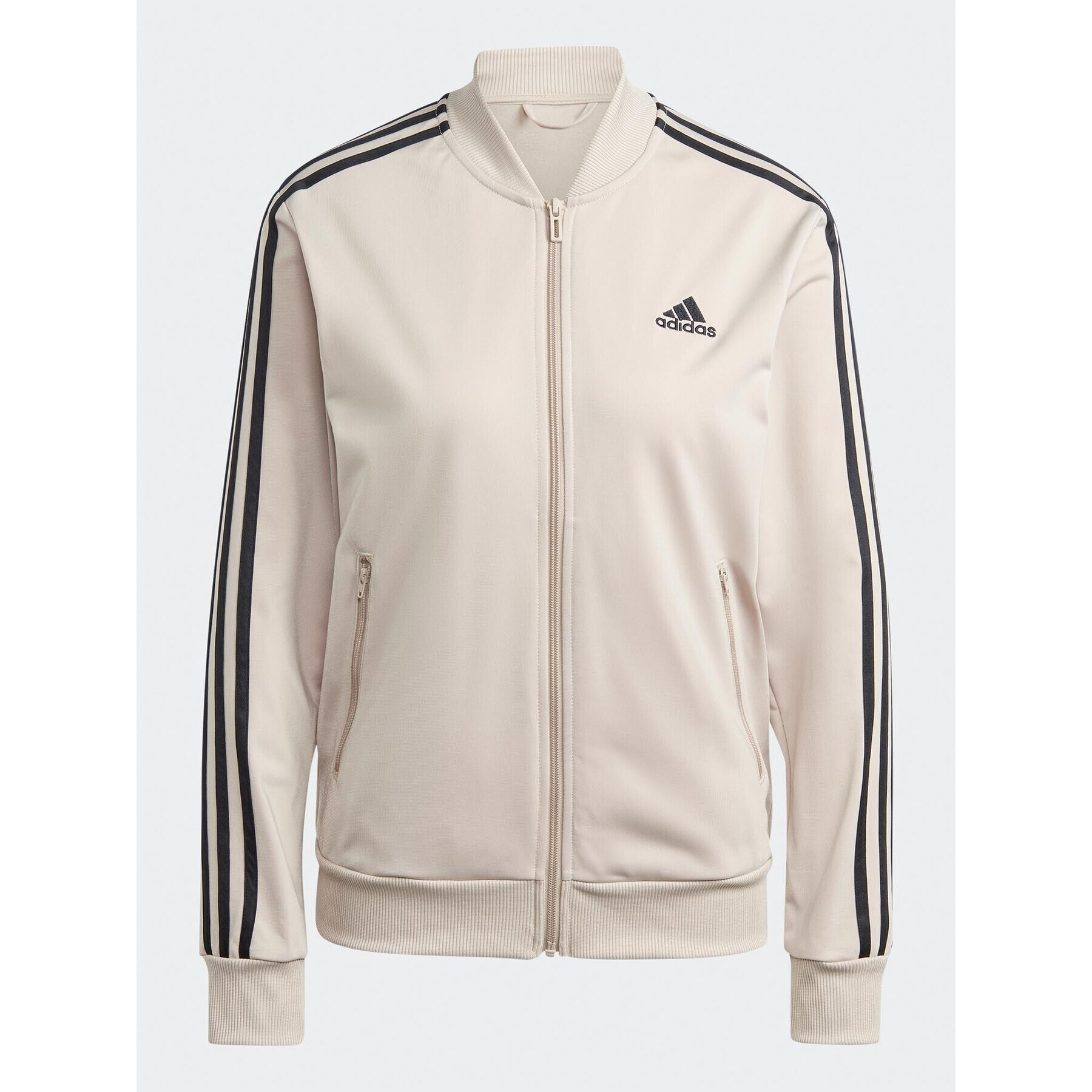 adidas Анцуг Essentials 3-Stripes IJ8786 Бежов Slim Fit - Pepit.bg