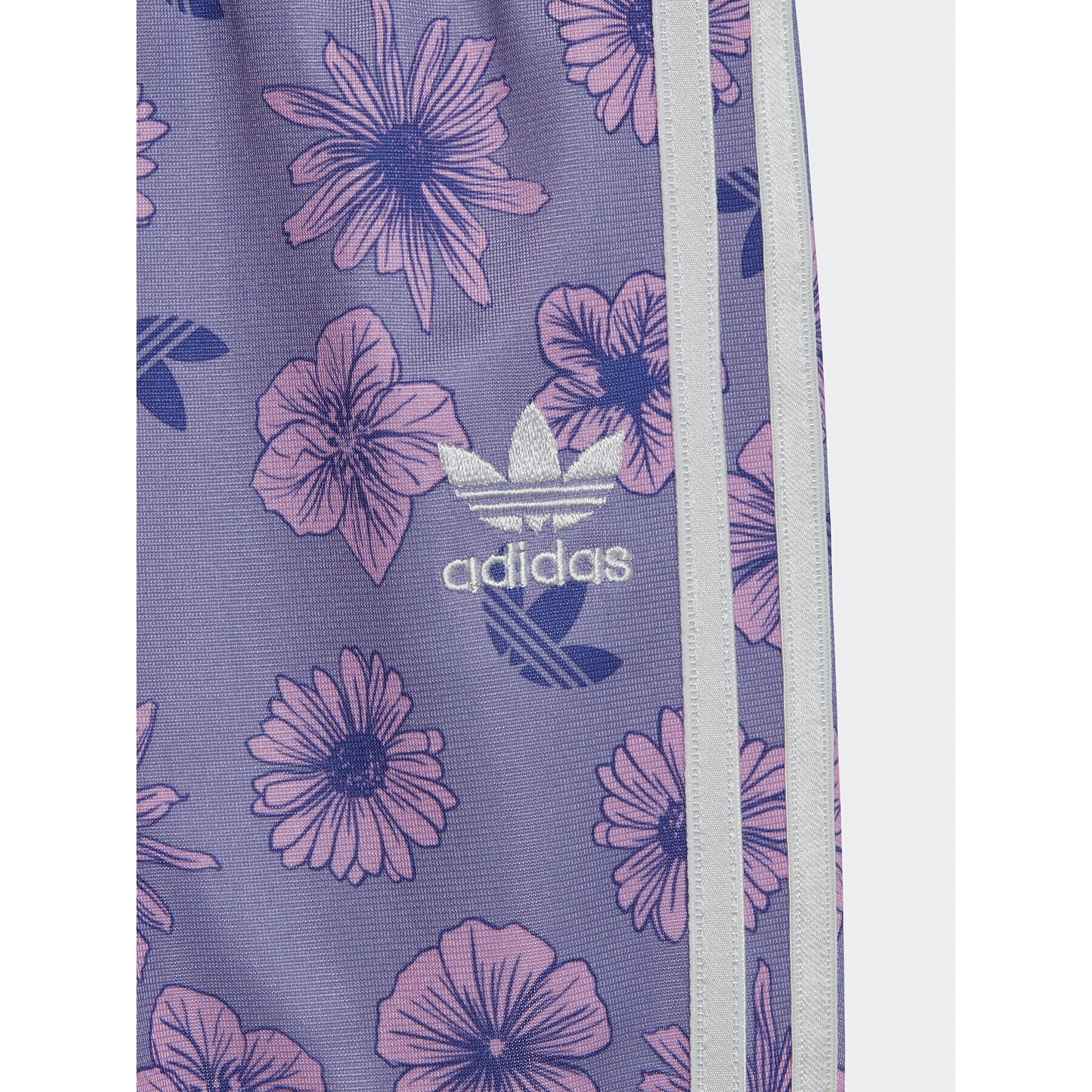 adidas Анцуг Floral Sweat Suit Set IC8783 Виолетов Regular Fit - Pepit.bg