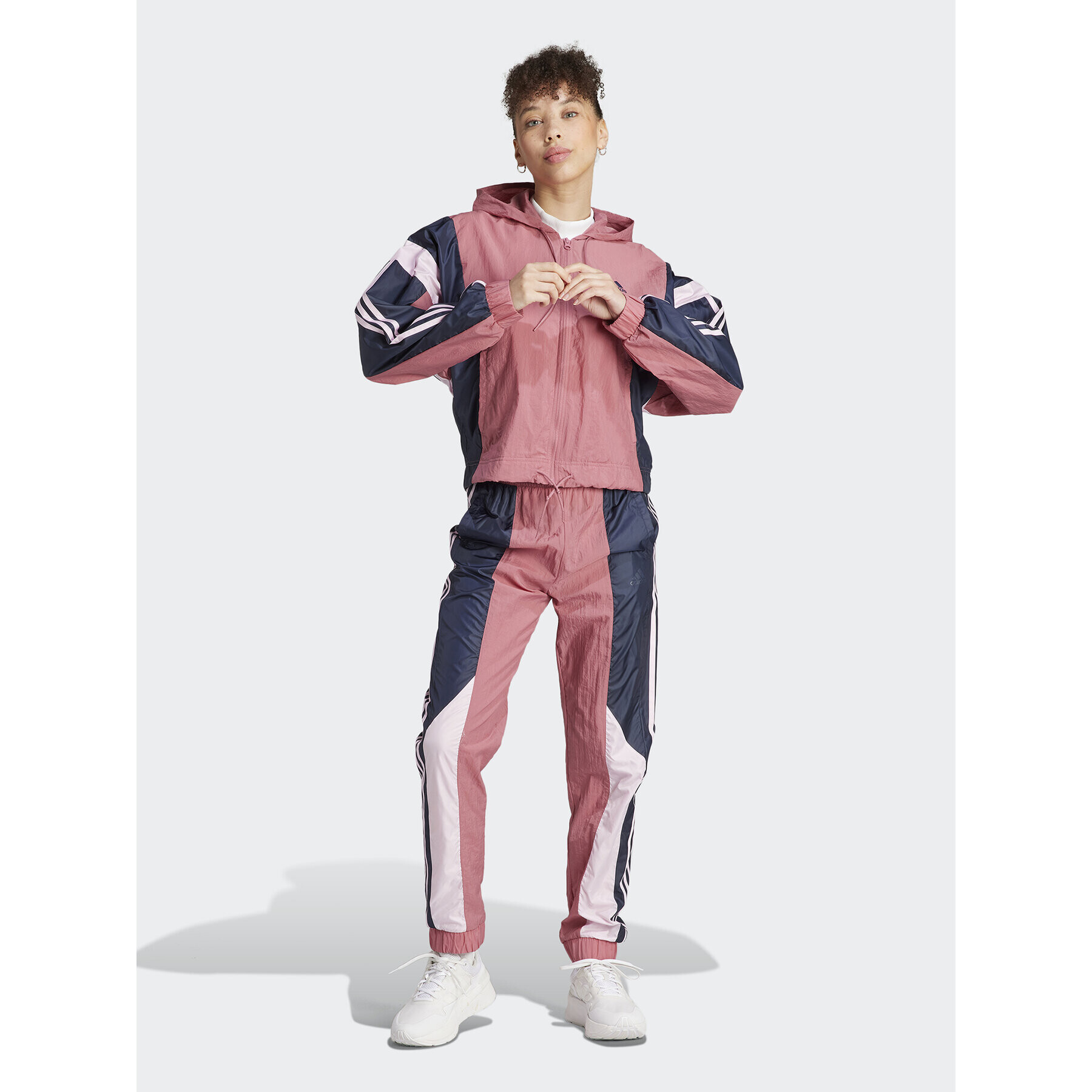 adidas Анцуг Gametime Tracksuit IC0415 Розов Regular Fit - Pepit.bg