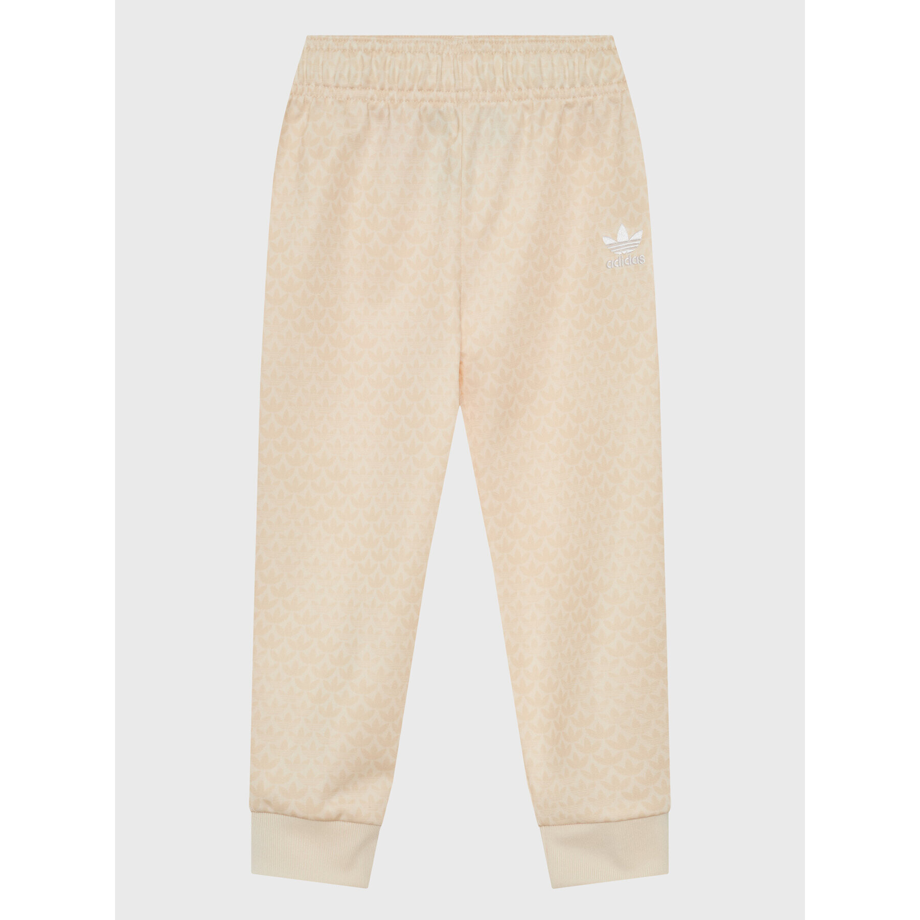 adidas Анцуг Monogram Print Tracksuit H62935 Бял Regular Fit - Pepit.bg