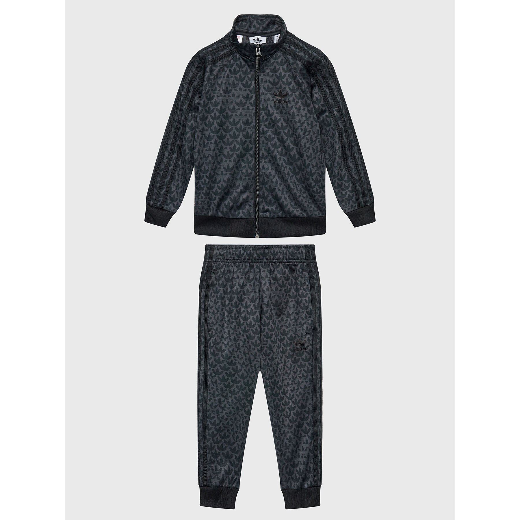 adidas Анцуг Monogram Print Tracksuit H62936 Сив Regular Fit - Pepit.bg