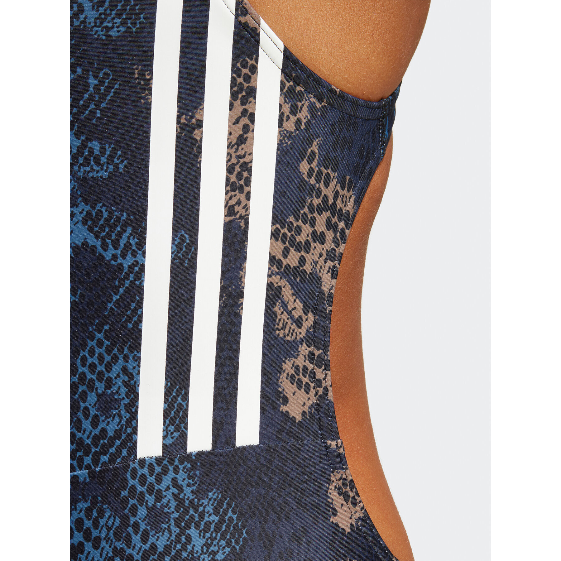 adidas Бански костюм 3-Stripes Graphic Swimsuit HS5320 Син - Pepit.bg