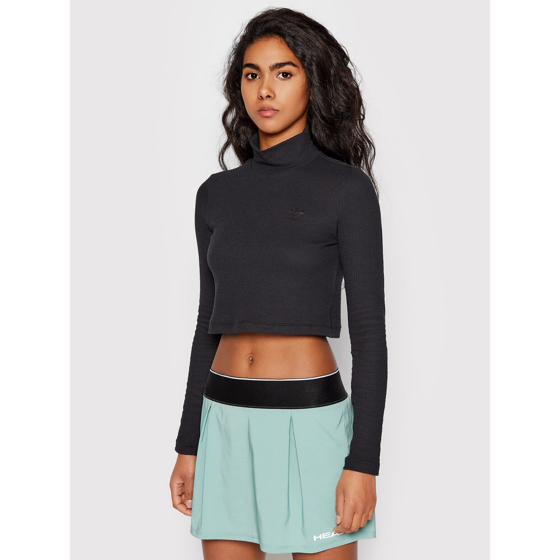 adidas Блуза Cropped Rib HE6905 Черен Regular Fit - Pepit.bg