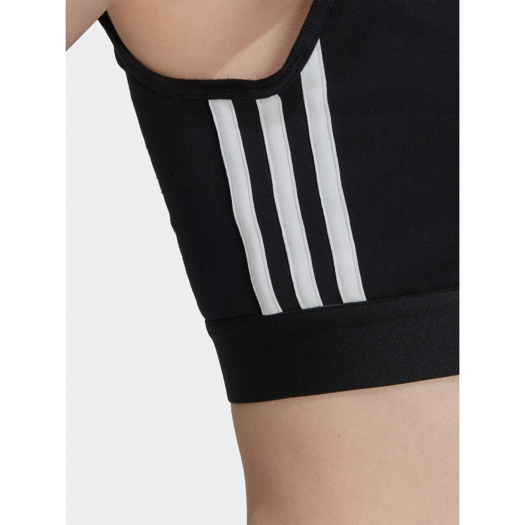 adidas Блуза Essentials 3-Stripes Crop Top With Removable Pads GS1343 Черен - Pepit.bg