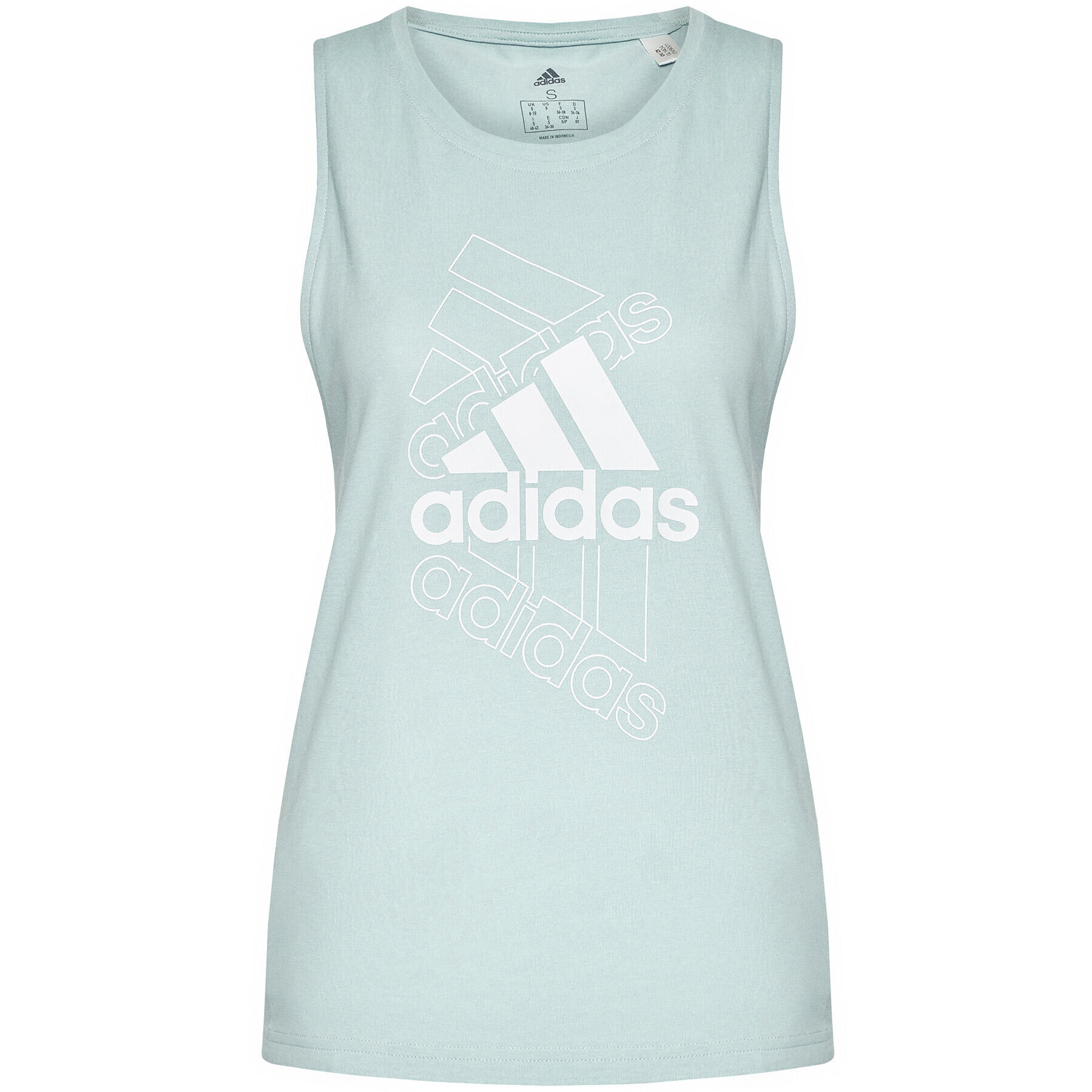 adidas Блуза Essentials Stacked Logo GL1404 Зелен Loose Fit - Pepit.bg