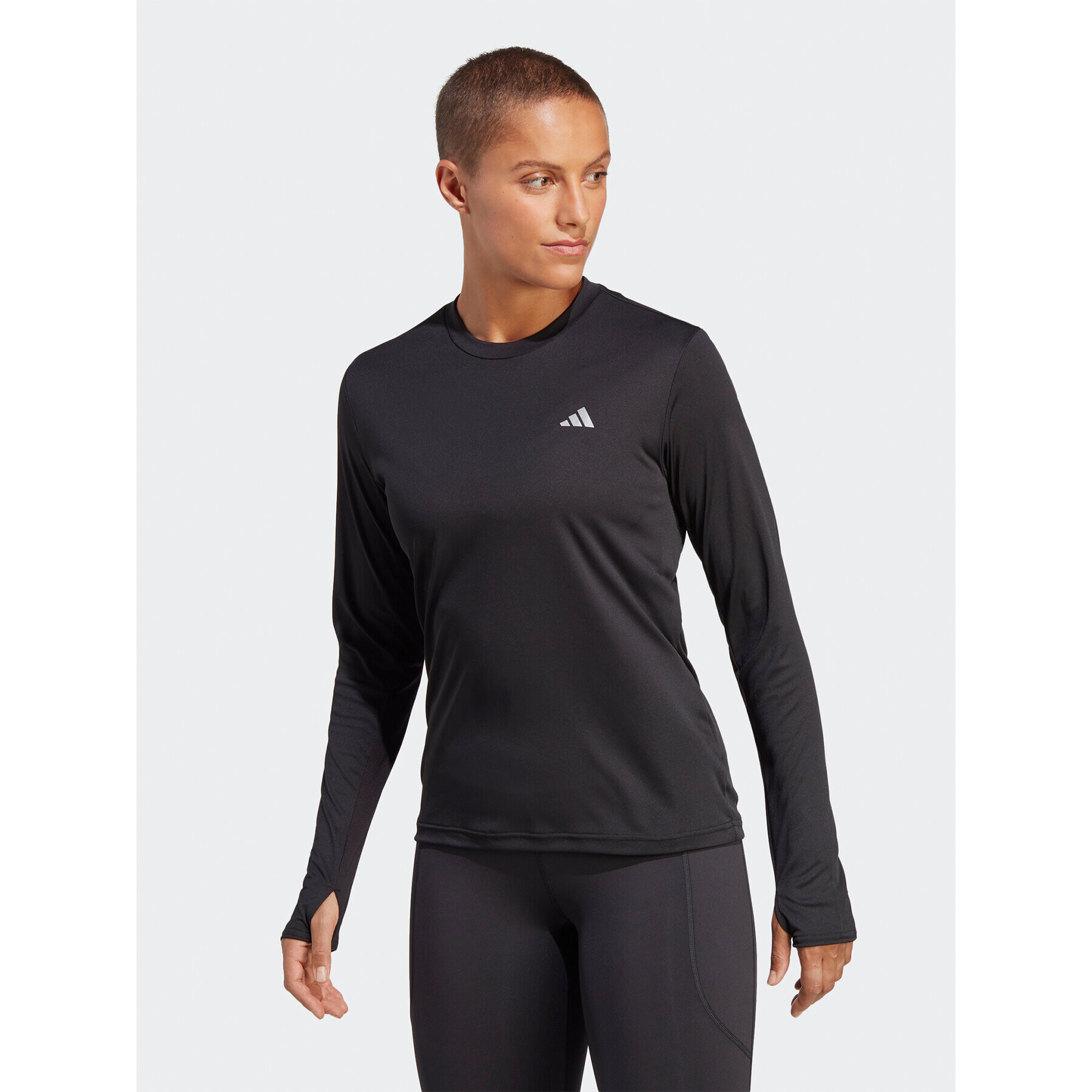 adidas Блуза Run It Long-Sleeve Top HZ0113 Черен Regular Fit - Pepit.bg