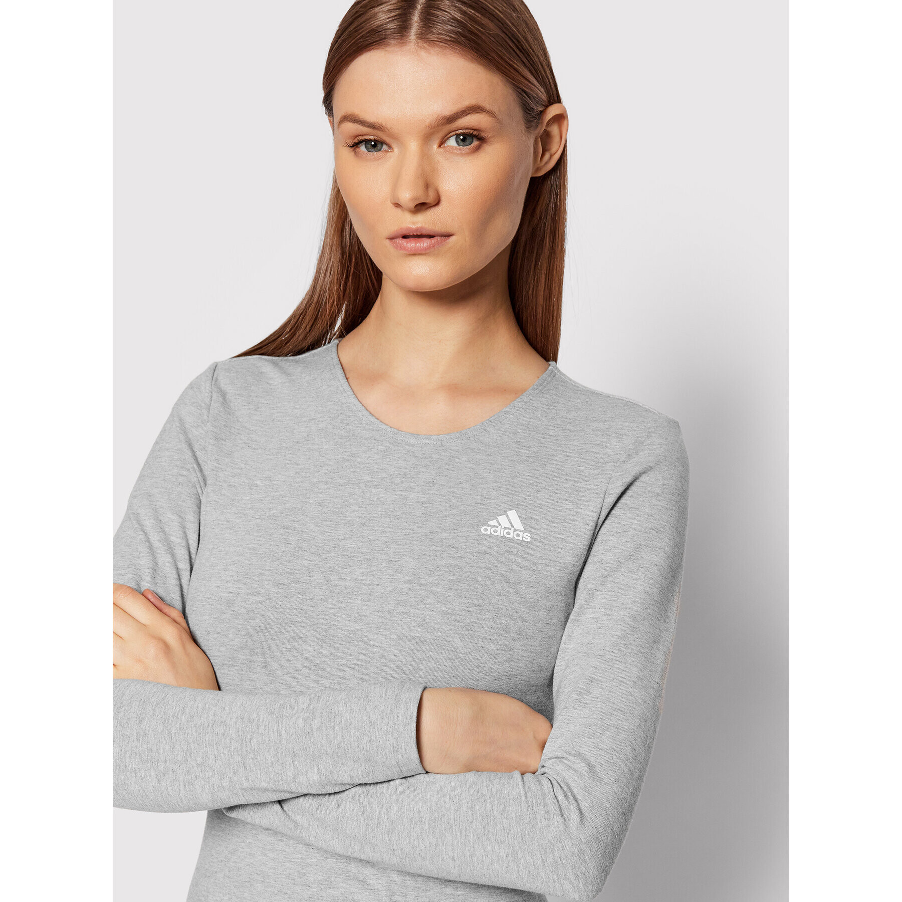 adidas Боди Essentials Studio HA6605 Сив Tight Fit - Pepit.bg