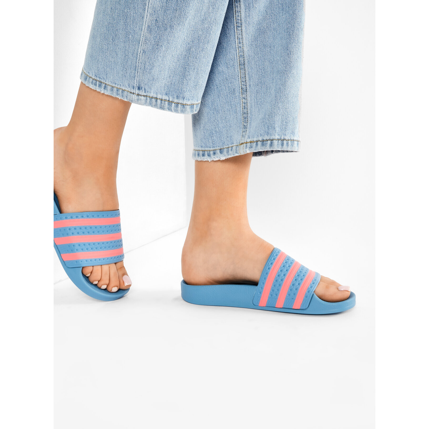 adidas Чехли adilette W FX5913 Син - Pepit.bg