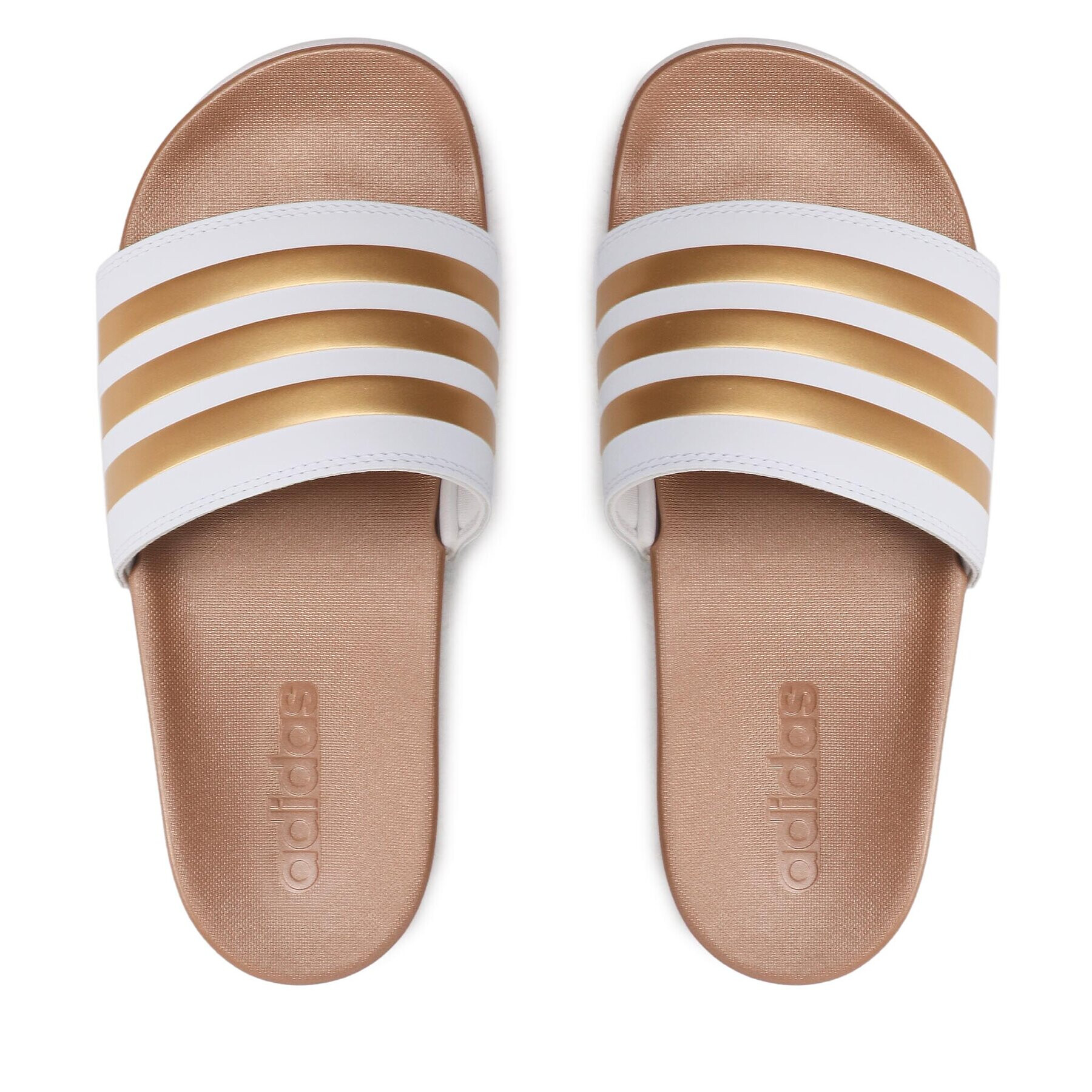 adidas Чехли adilette Comfort H03618 Бял - Pepit.bg