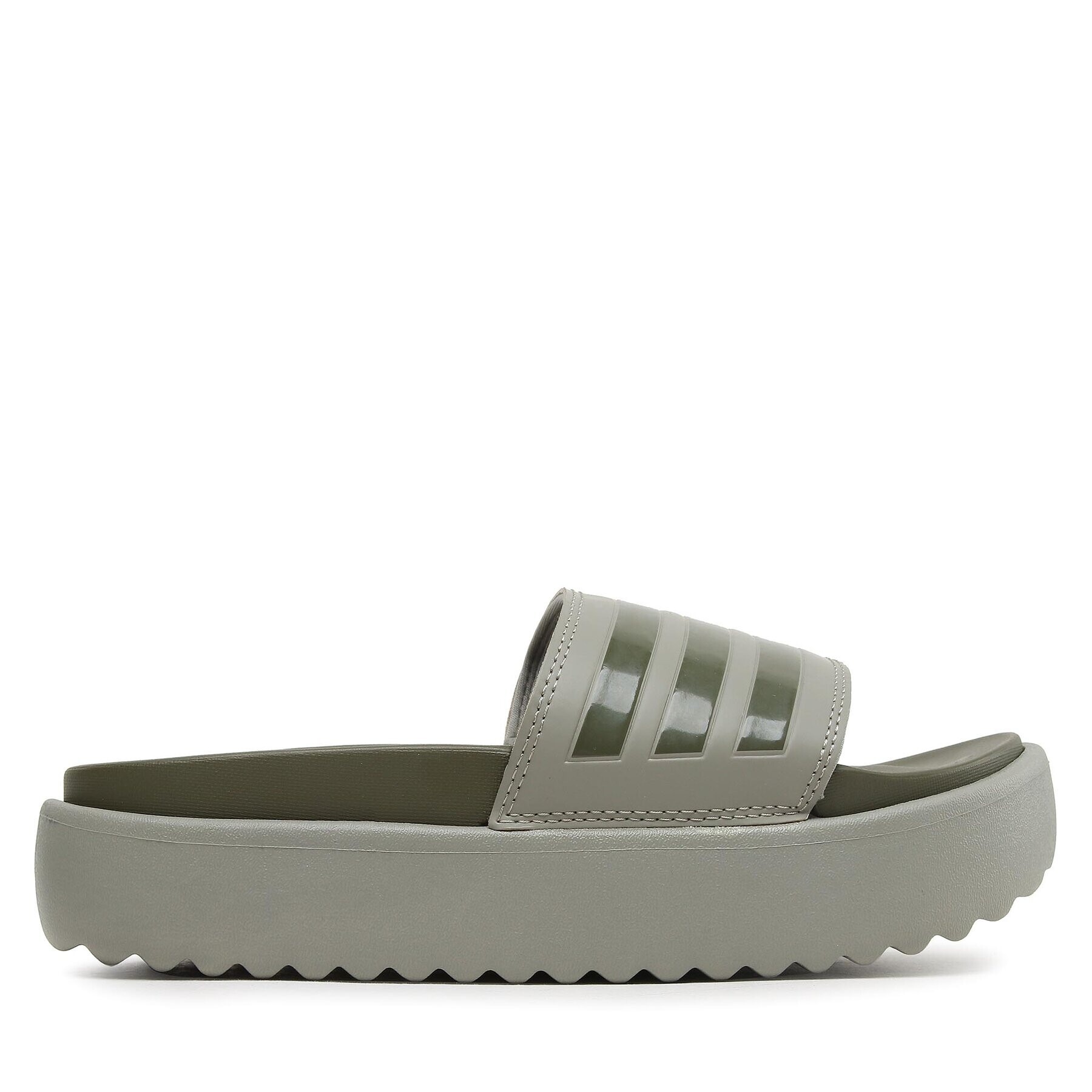 adidas Чехли adilette Platform Slides HQ6180 Зелен - Pepit.bg