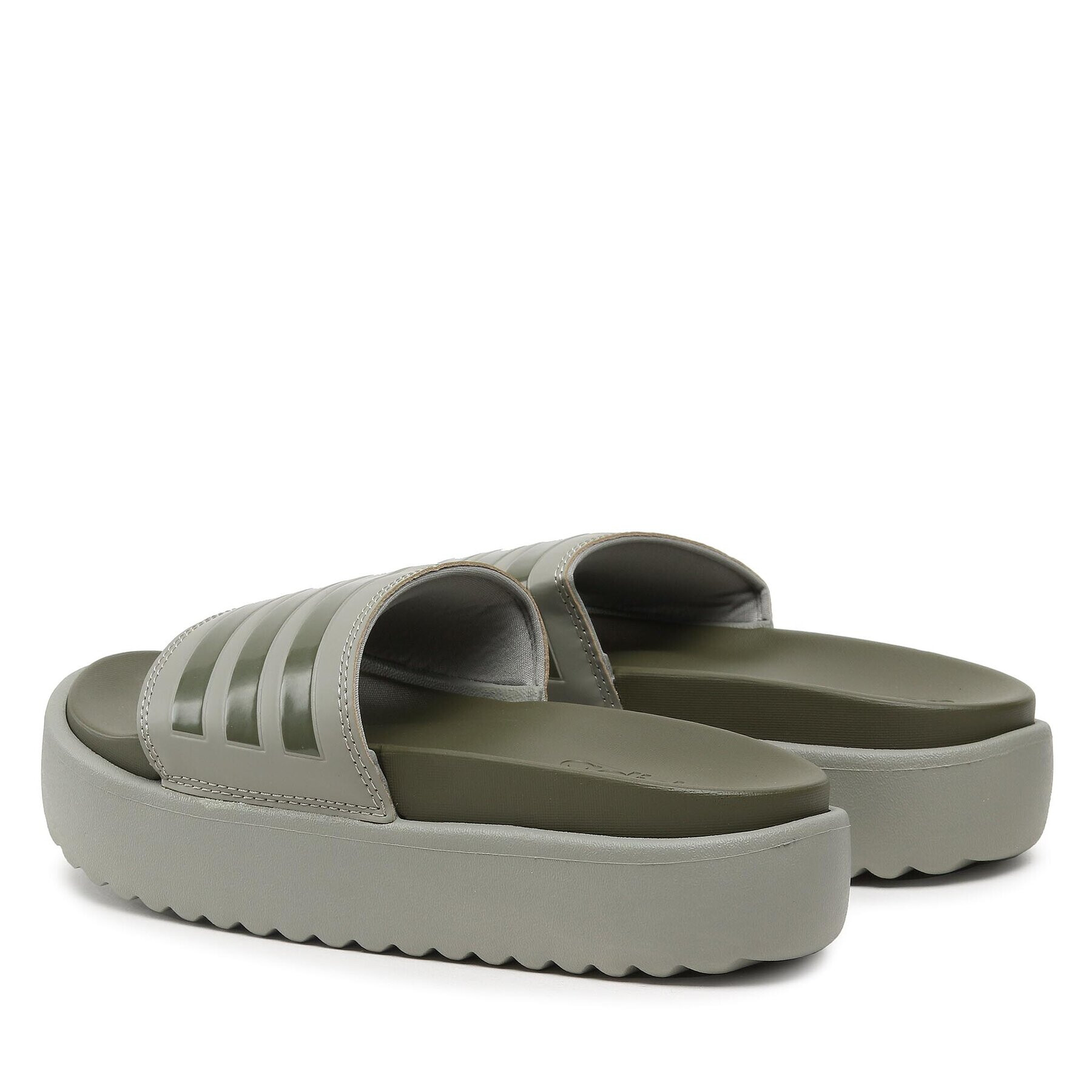 adidas Чехли adilette Platform Slides HQ6180 Зелен - Pepit.bg