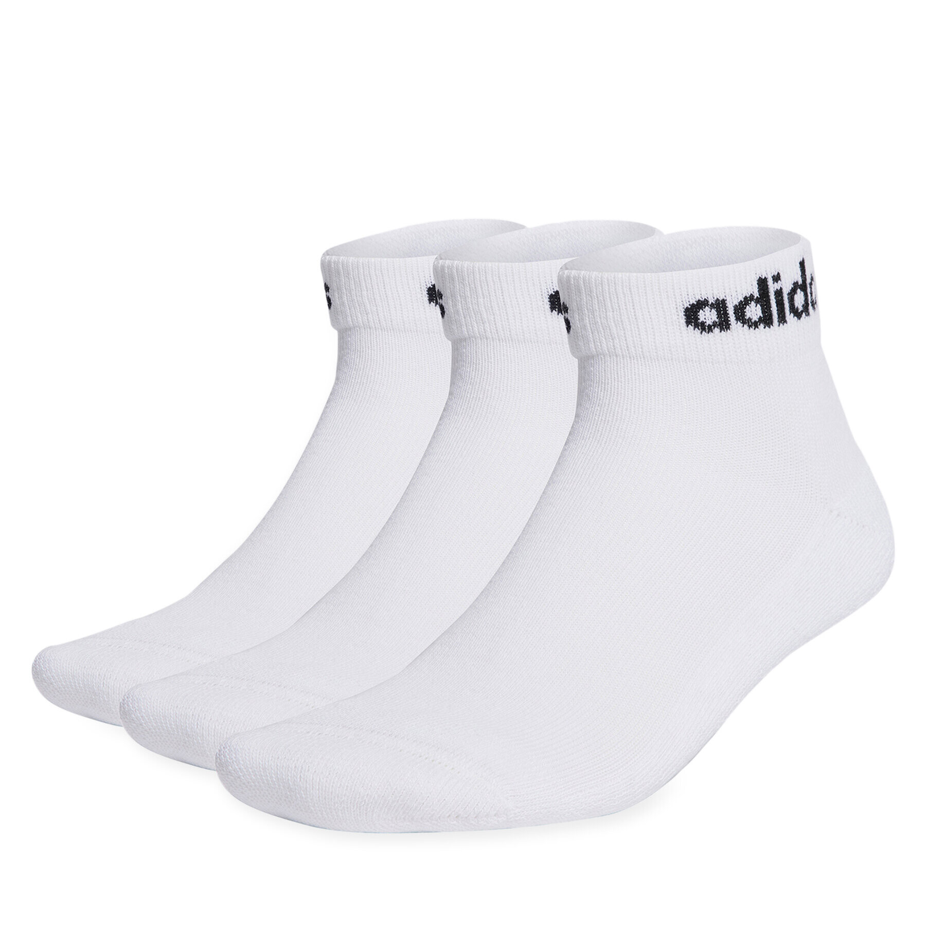 adidas Чорапи къси унисекс Linear Ankle Socks Cushioned Socks 3 Pairs HT3457 Бял - Pepit.bg