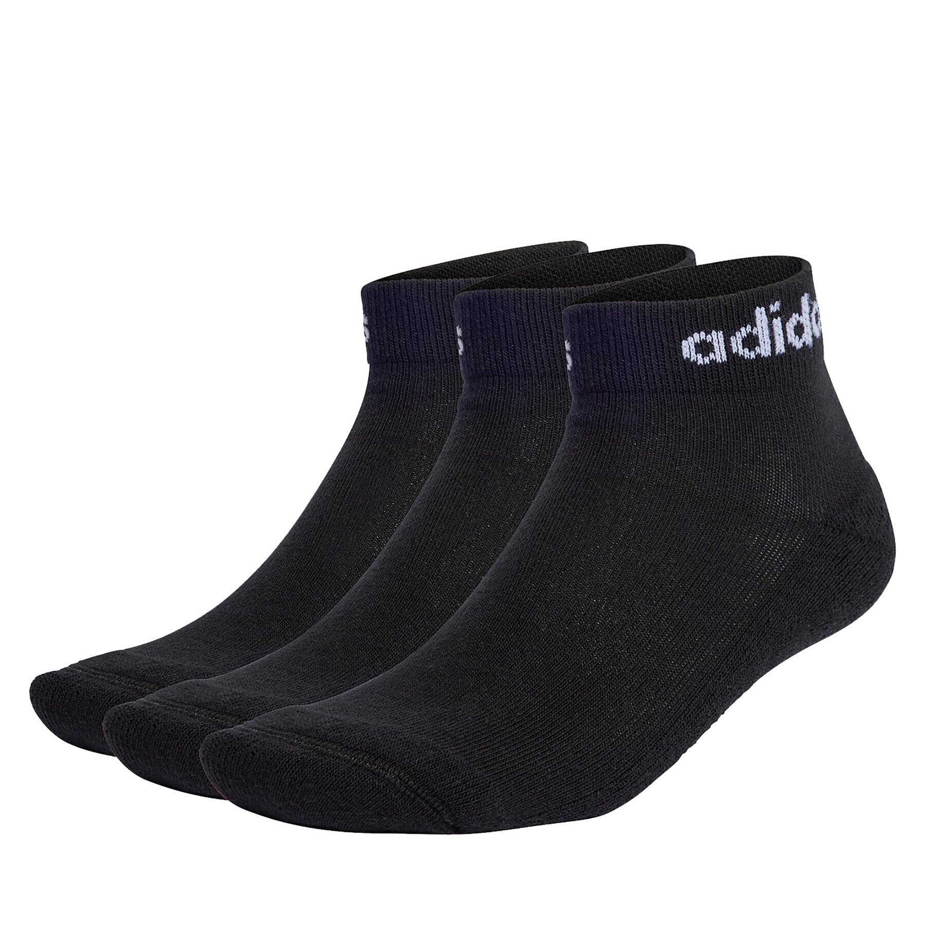 adidas Чорапи къси унисекс Linear Ankle Socks Cushioned Socks 3 Pairs IC1303 Черен - Pepit.bg