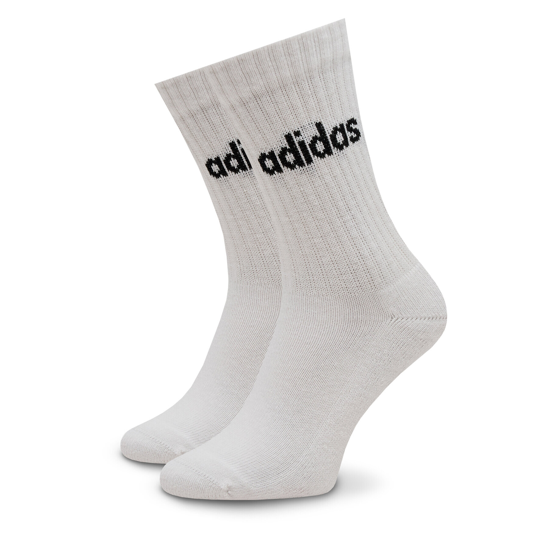 adidas Дълги чорапи unisex Linear Crew Cushioned Socks 3 Pairs IC1302 Сив - Pepit.bg