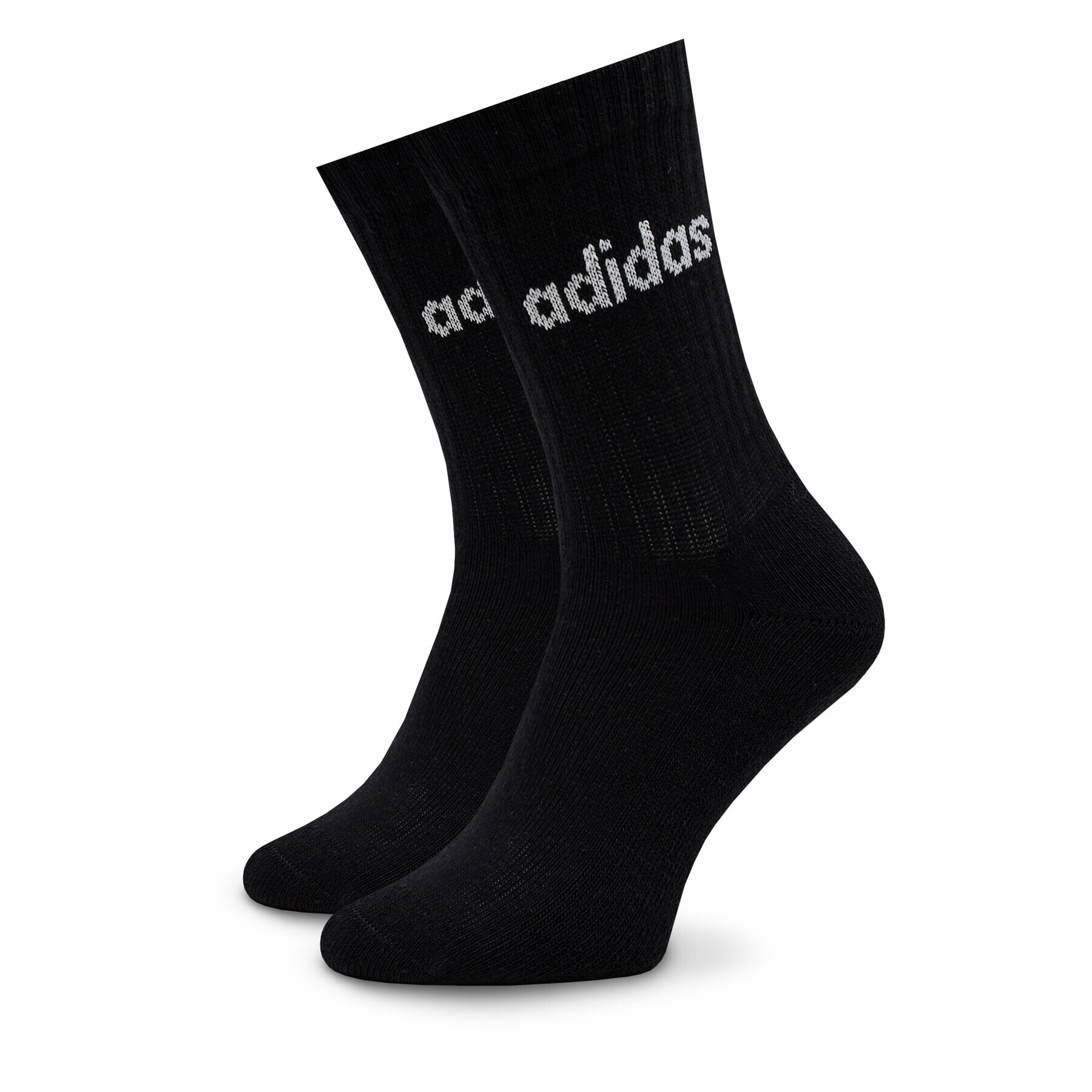 adidas Дълги чорапи unisex Linear Crew Cushioned Socks 3 Pairs IC1302 Сив - Pepit.bg