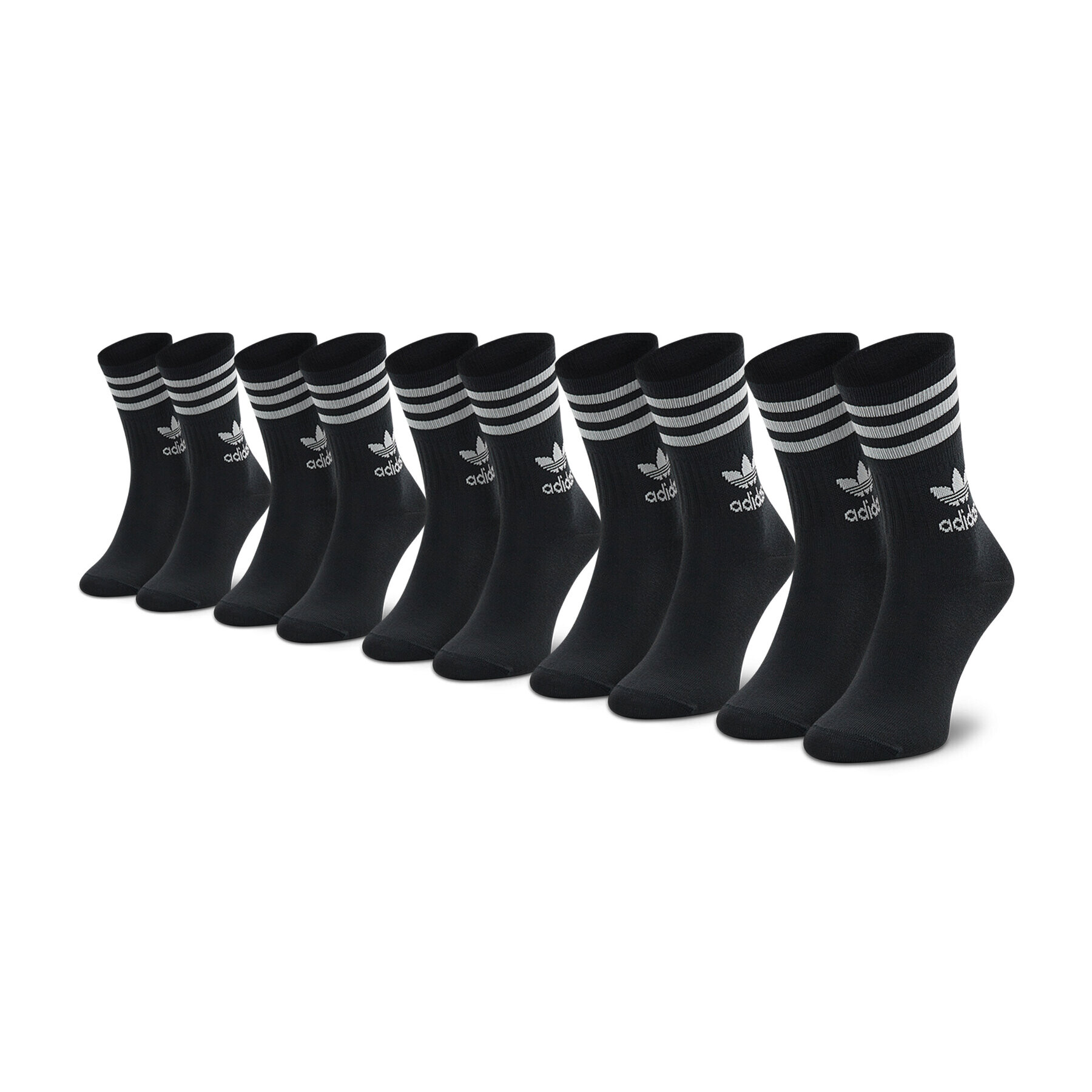 adidas Дълги чорапи unisex Mid Cut Crw H65459 Черен - Pepit.bg