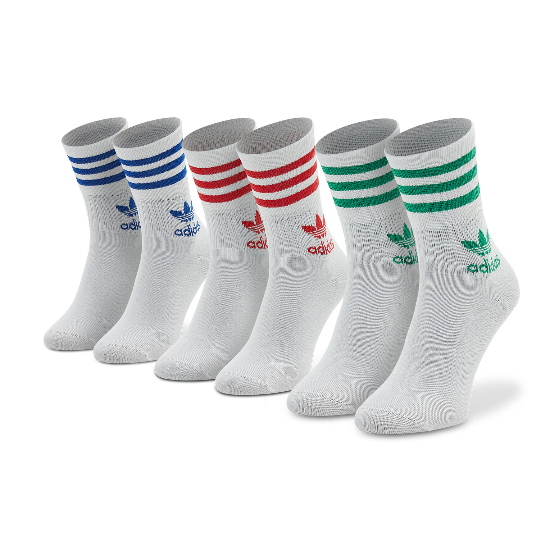 adidas Дълги чорапи unisex Mid Cut GG1015 Бял - Pepit.bg