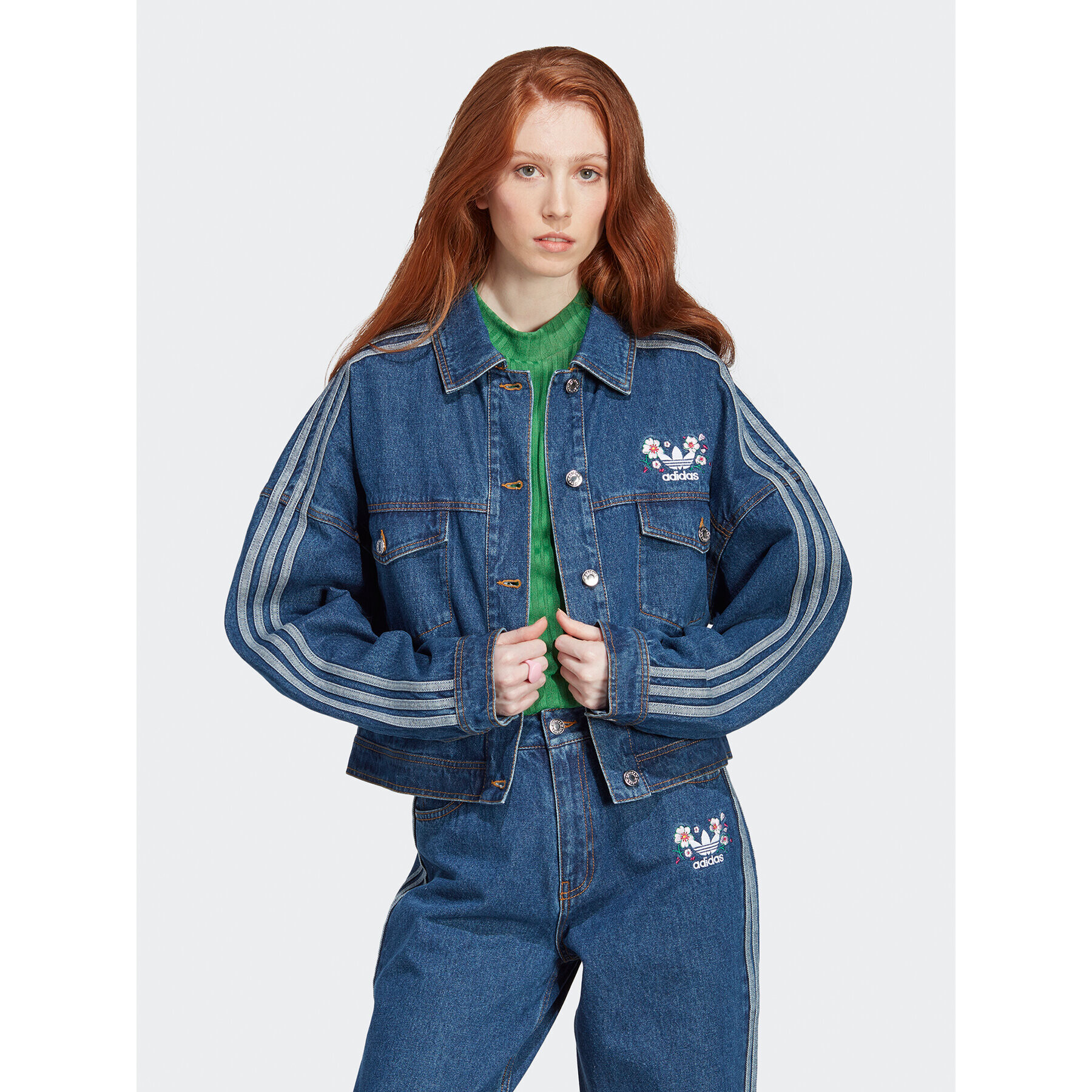adidas Дънково яке Denim Jacket IP3767 Син - Pepit.bg