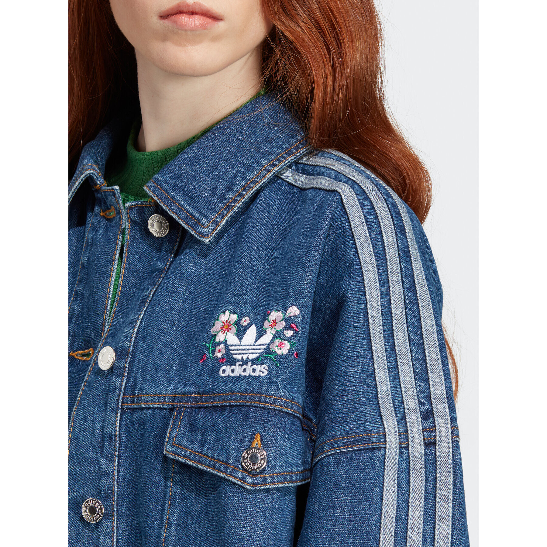 adidas Дънково яке Denim Jacket IP3767 Син - Pepit.bg