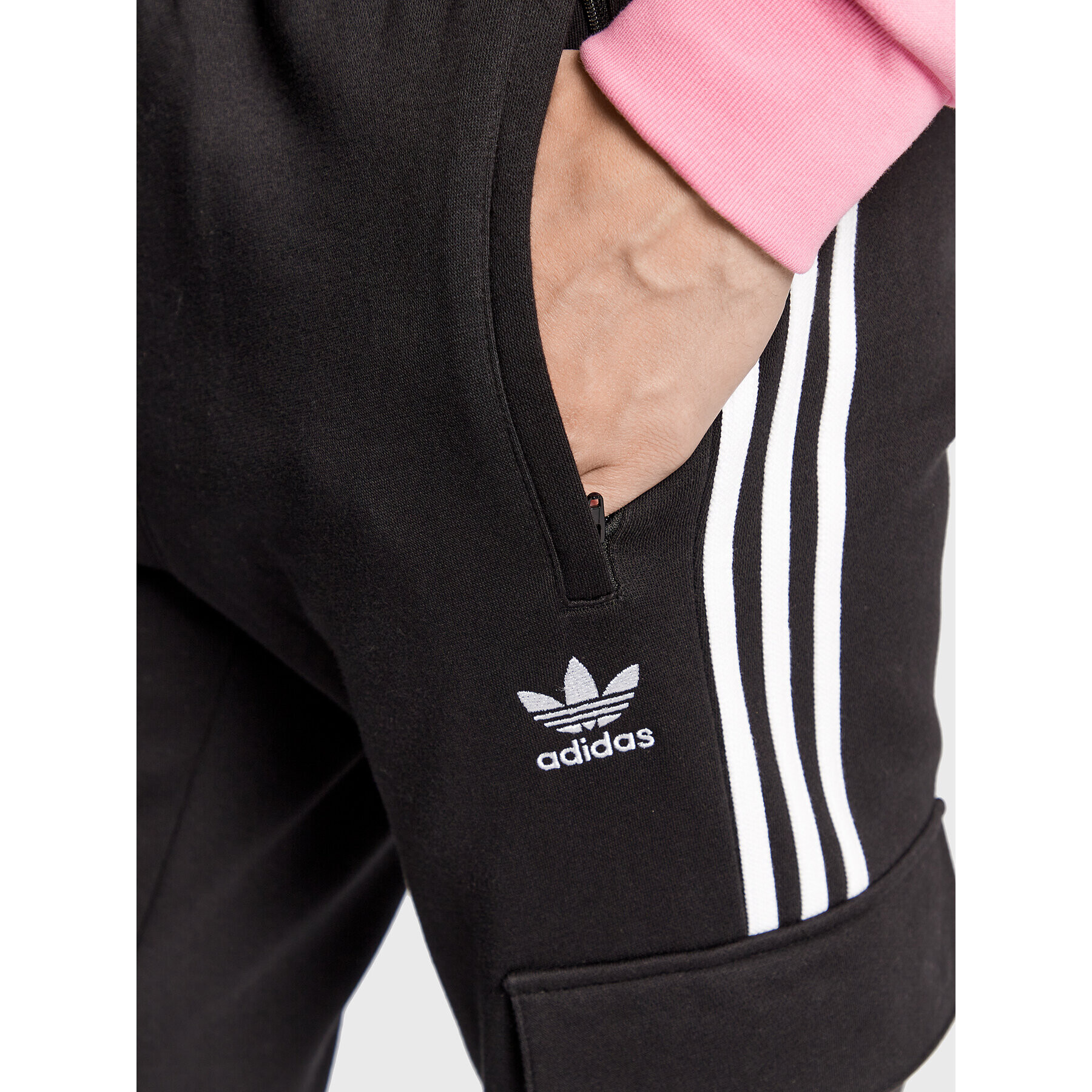 adidas Долнище анцуг adicolor 3-Stripes HK9689 Черен Slim Fit - Pepit.bg