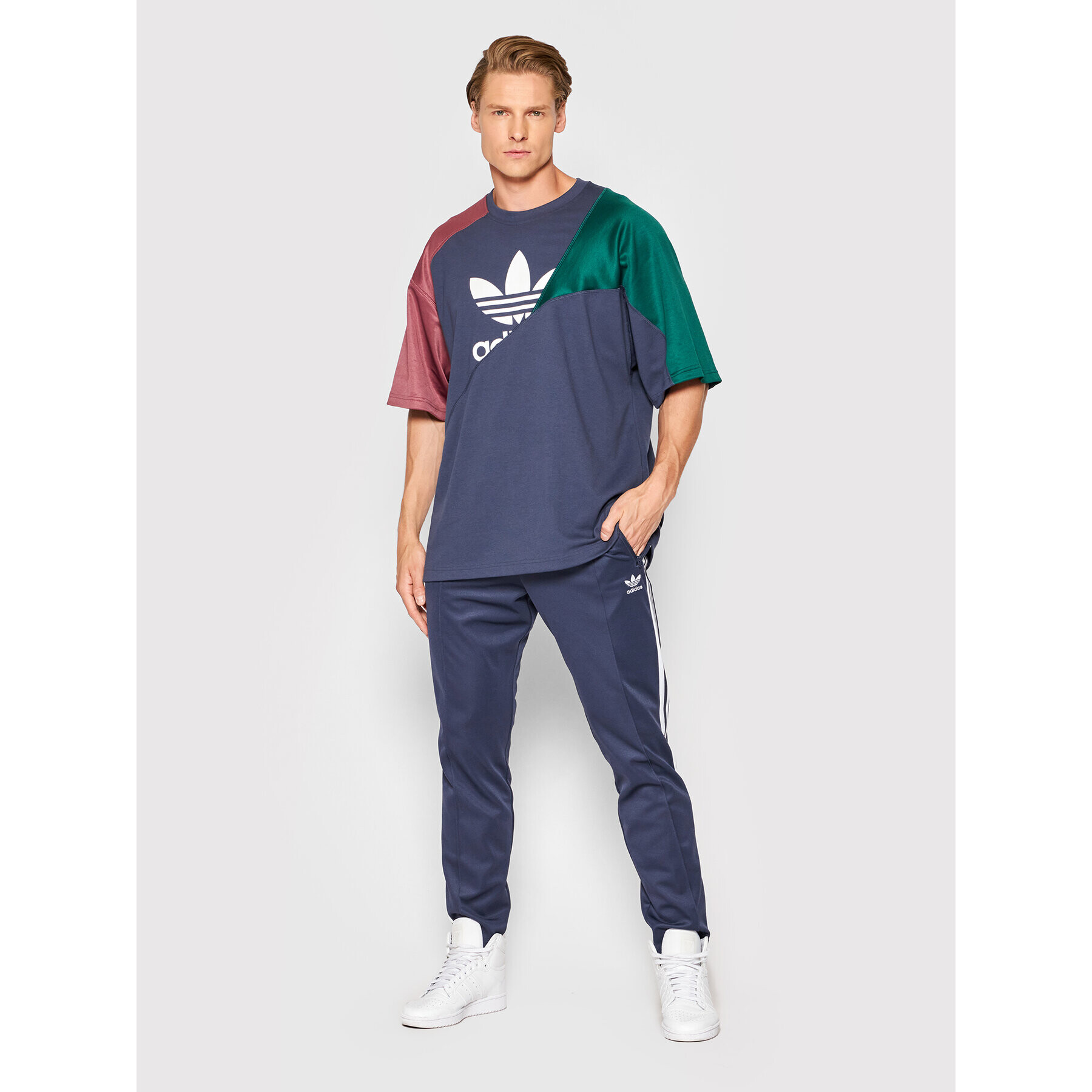 adidas Долнище анцуг adicolor Classics Beckenbauer HB9439 Тъмносин Regular Fit - Pepit.bg
