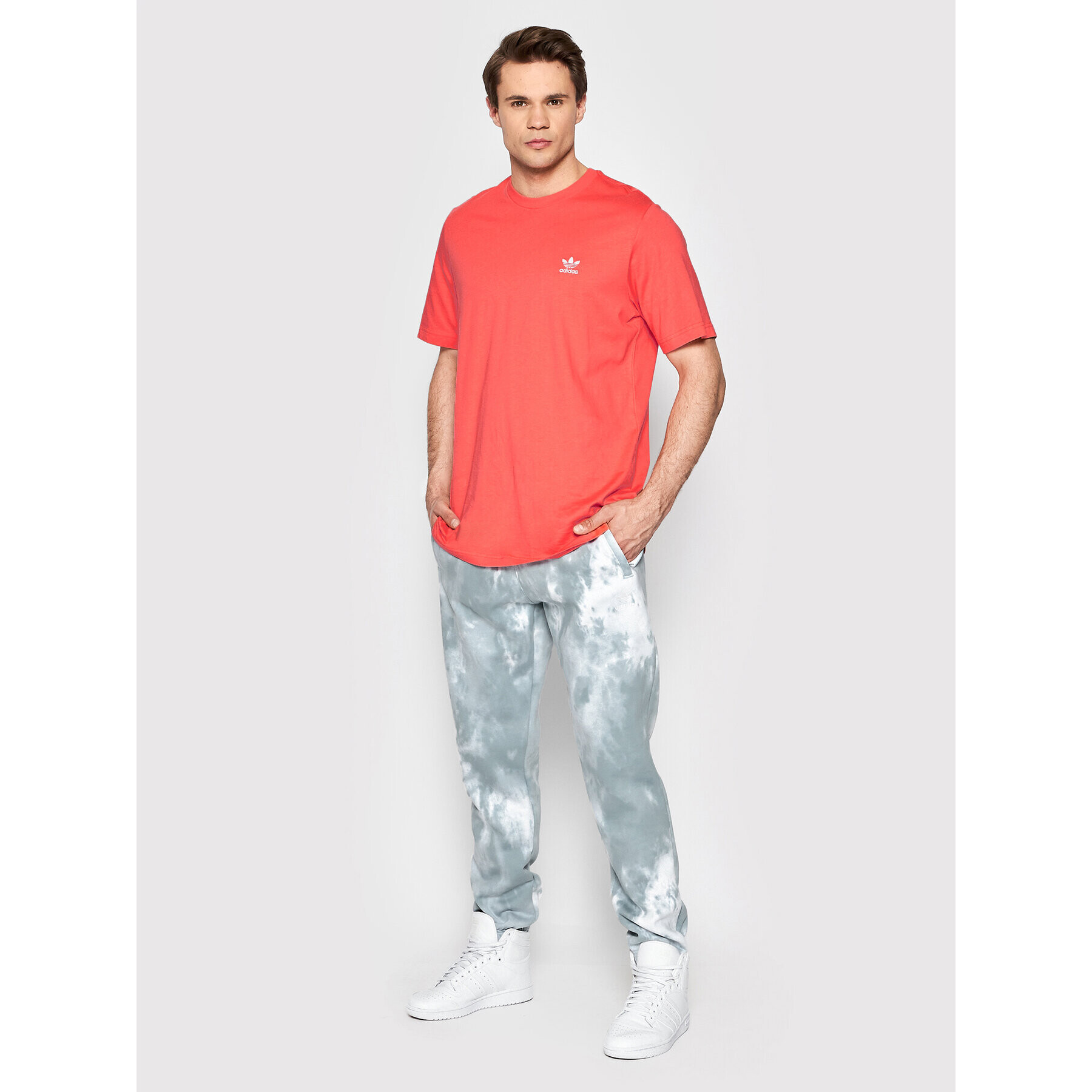 adidas Долнище анцуг adicolor Essentials Trefoil HE9439 Сив Slim Fit - Pepit.bg