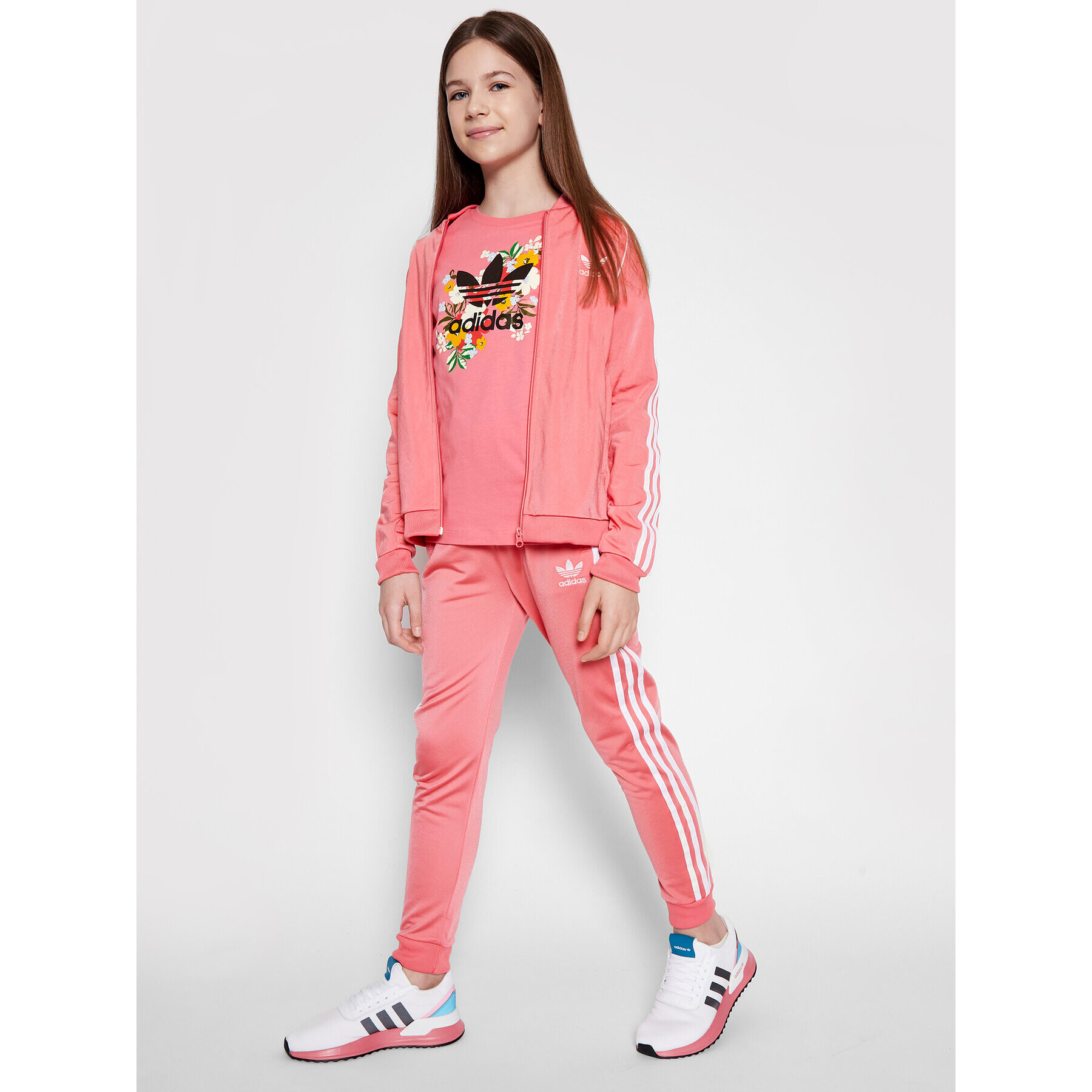 adidas Долнище анцуг adicolor Sst GN8456 Розов Regular Fit - Pepit.bg