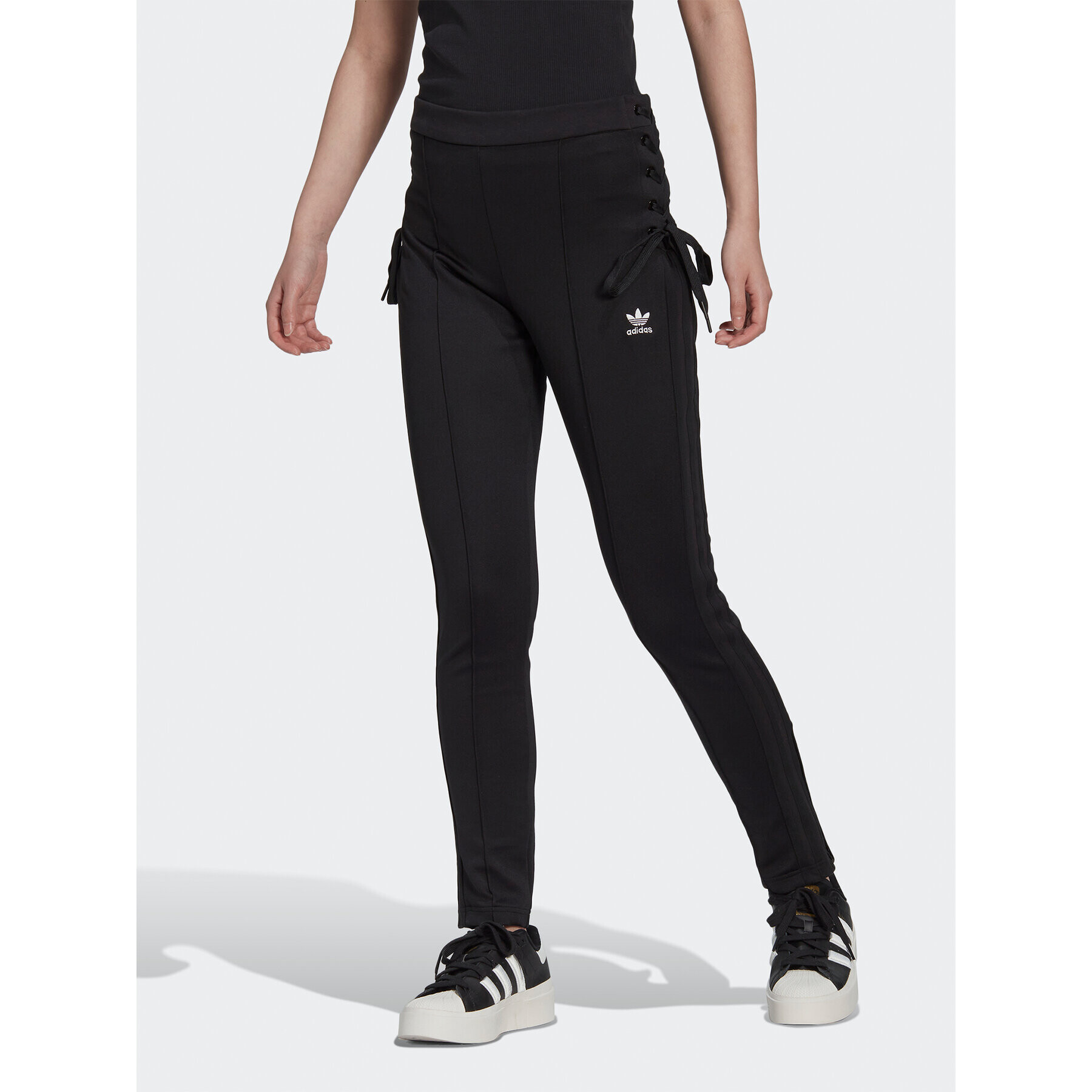 adidas Долнище анцуг Always Original Laced HK5082 Черен Slim Fit - Pepit.bg