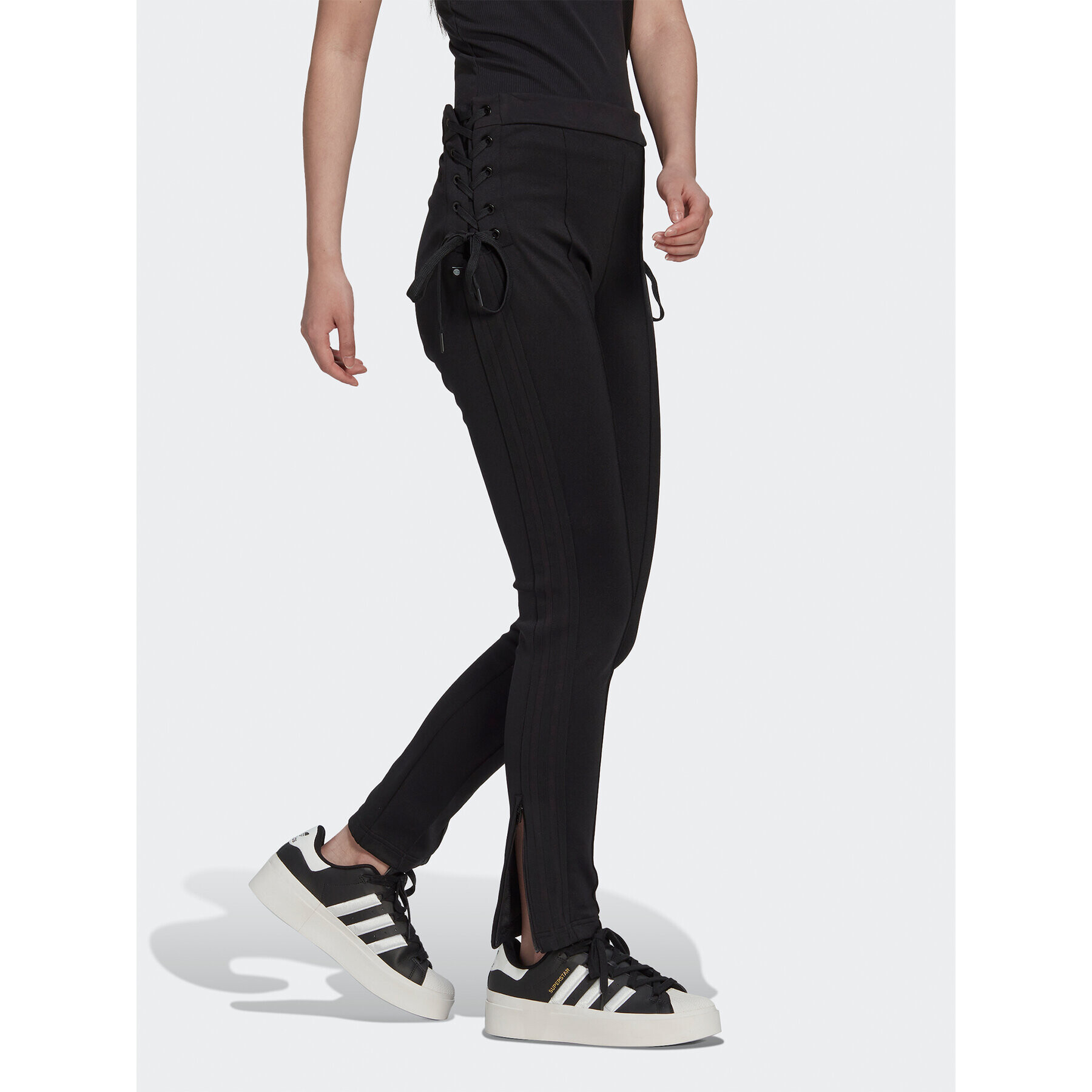 adidas Долнище анцуг Always Original Laced HK5082 Черен Slim Fit - Pepit.bg