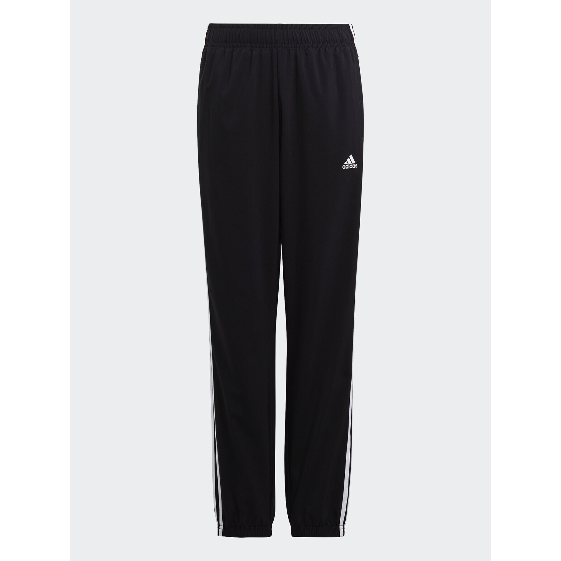 adidas Долнище анцуг Essentials 3-Stripes Woven Tracksuit Bottoms HR6334 Черен Slim Fit - Pepit.bg