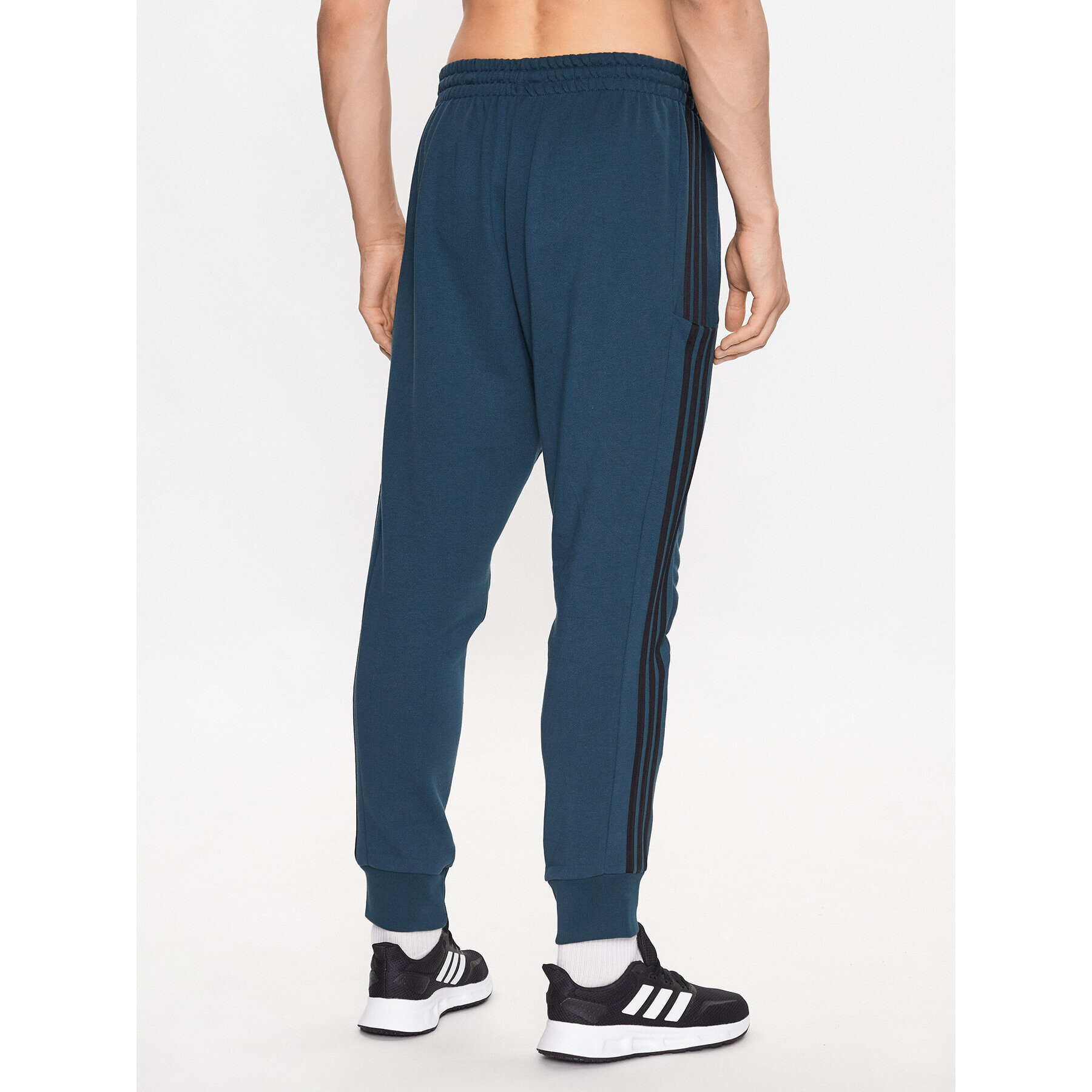 adidas Долнище анцуг Essentials French Terry Tapered Cuff 3-Stripes Joggers IJ8698 Електриков Regular Fit - Pepit.bg