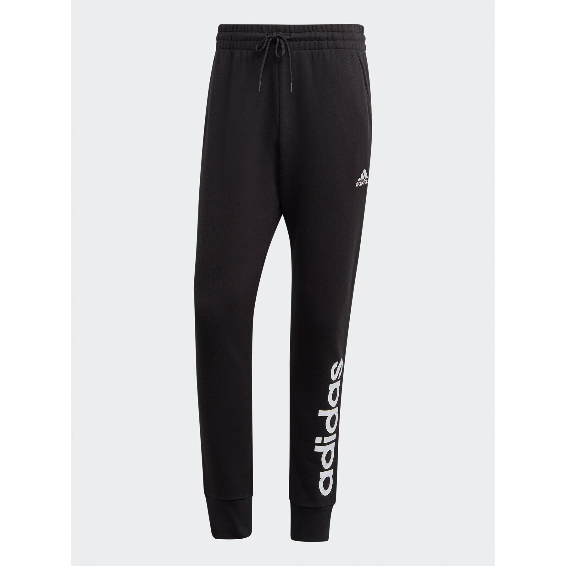 adidas Долнище анцуг Essentials French Terry Tapered Cuff Logo Joggers IC0063 Черен Regular Fit - Pepit.bg