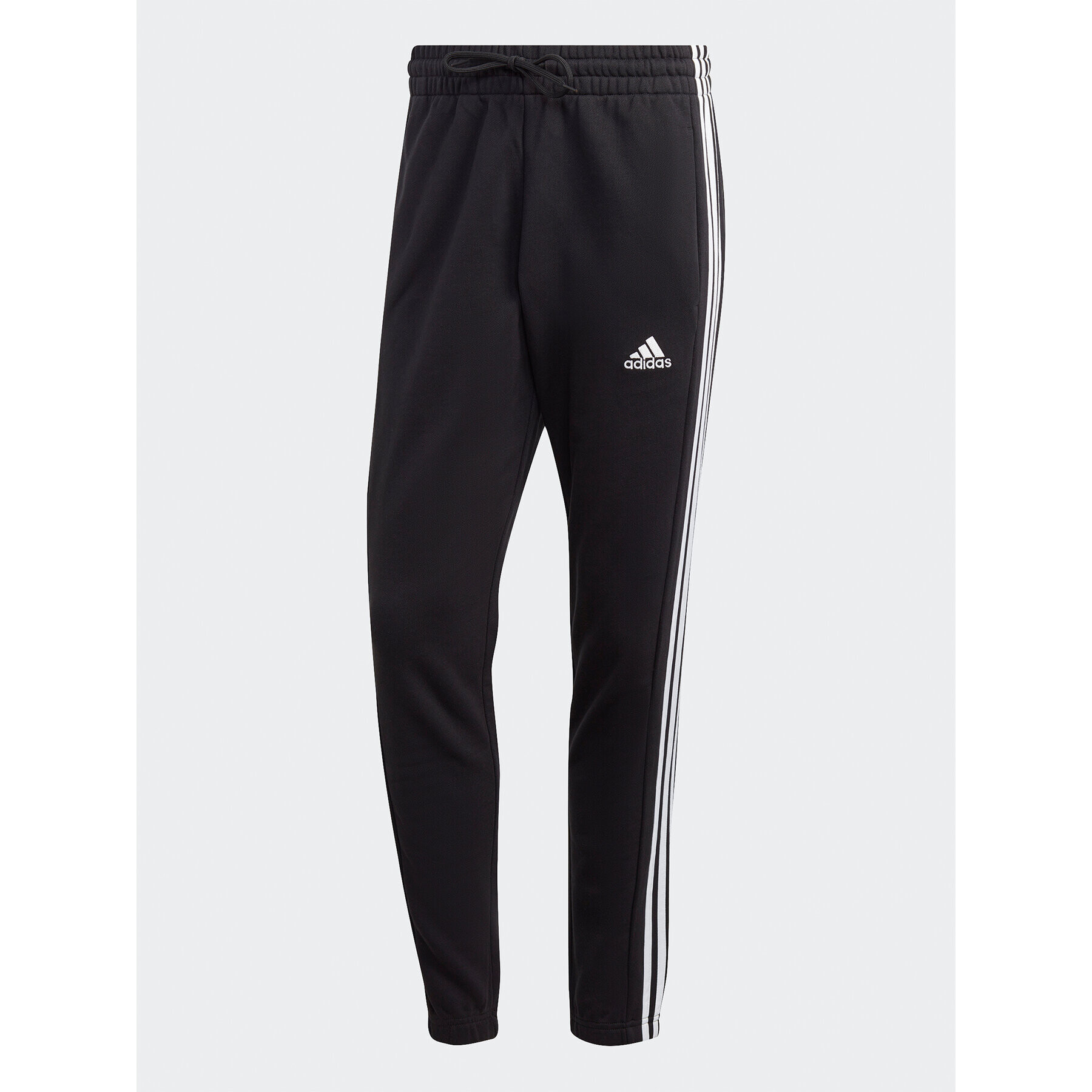 adidas Долнище анцуг Essentials French Terry Tapered Elastic Cuff 3-Stripes Joggers IC0050 Черен Regular Fit - Pepit.bg