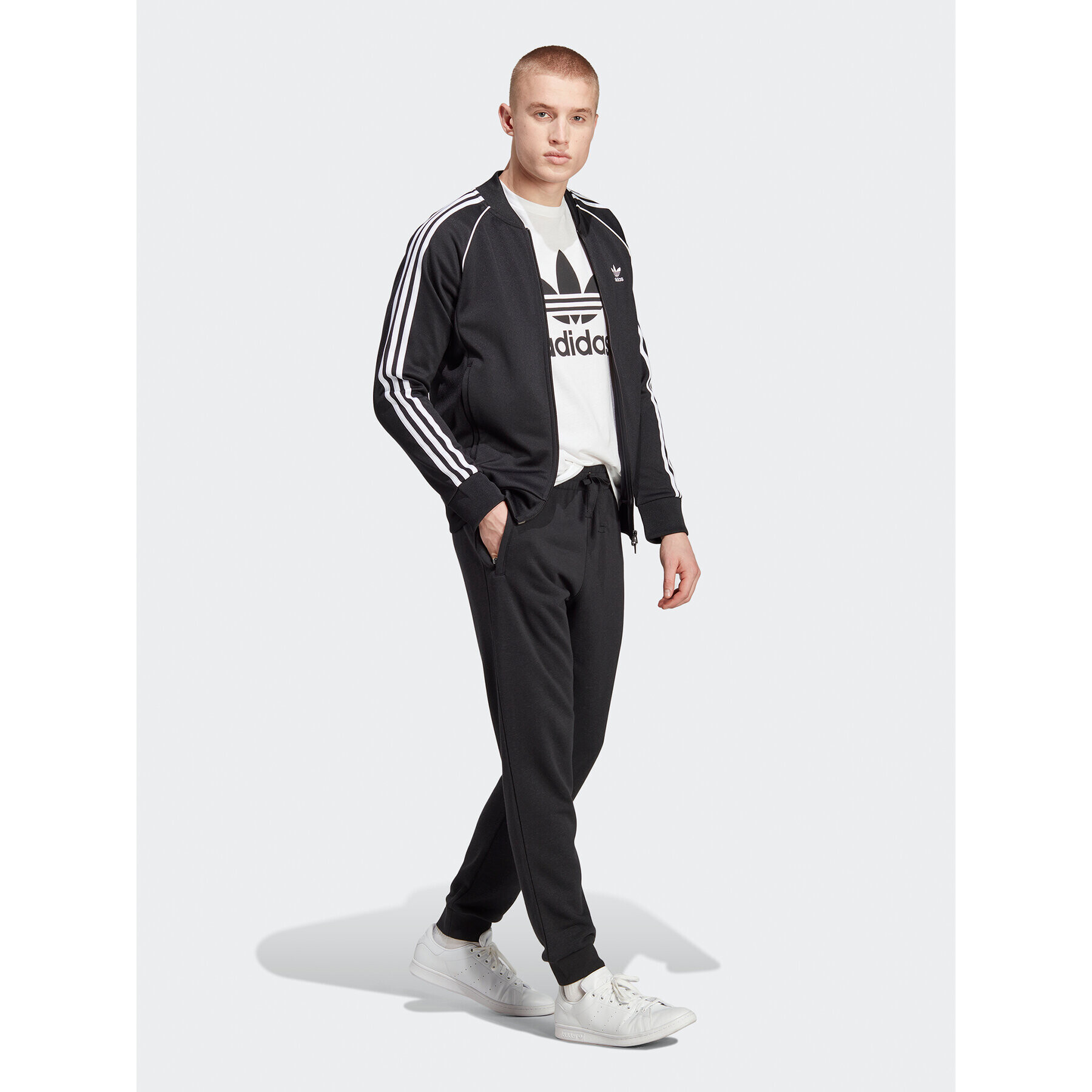 adidas Долнище анцуг Essentials+ Made with Hemp Joggers HR8616 Черен Slim Fit - Pepit.bg