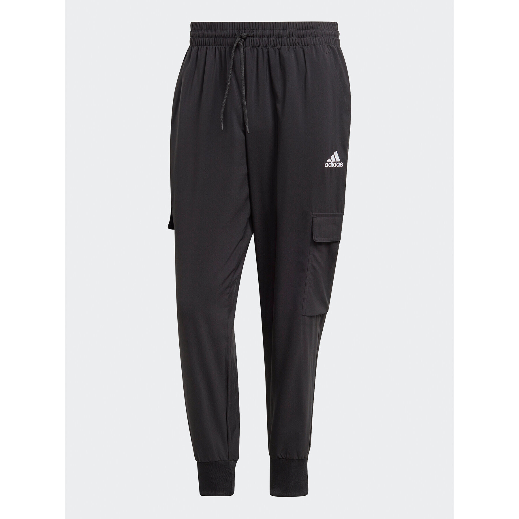 adidas Долнище анцуг Essentials Small Logo Woven Cargo Ankle-Length Pants HA4348 Черен Regular Fit - Pepit.bg