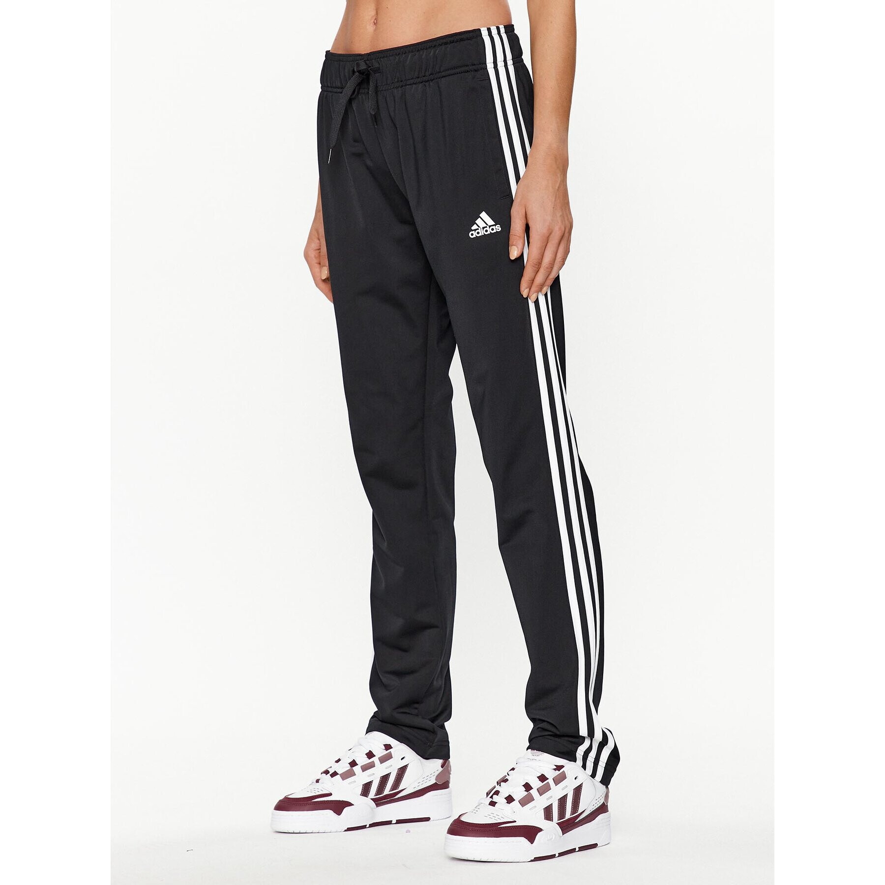 adidas Долнище анцуг Essentials Warm-Up 3-Stripes H48451 Черен Regular Fit - Pepit.bg