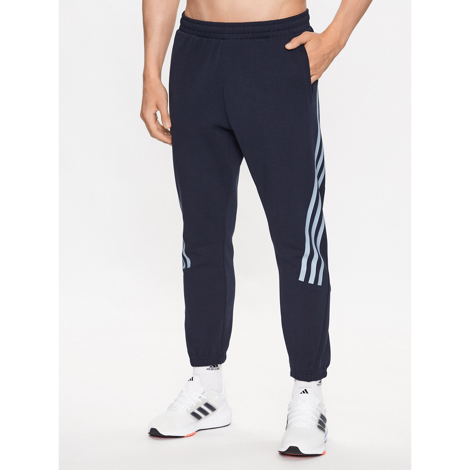 adidas Долнище анцуг Future Icons 3-Stripes Joggers IJ6373 Син Slim Fit - Pepit.bg