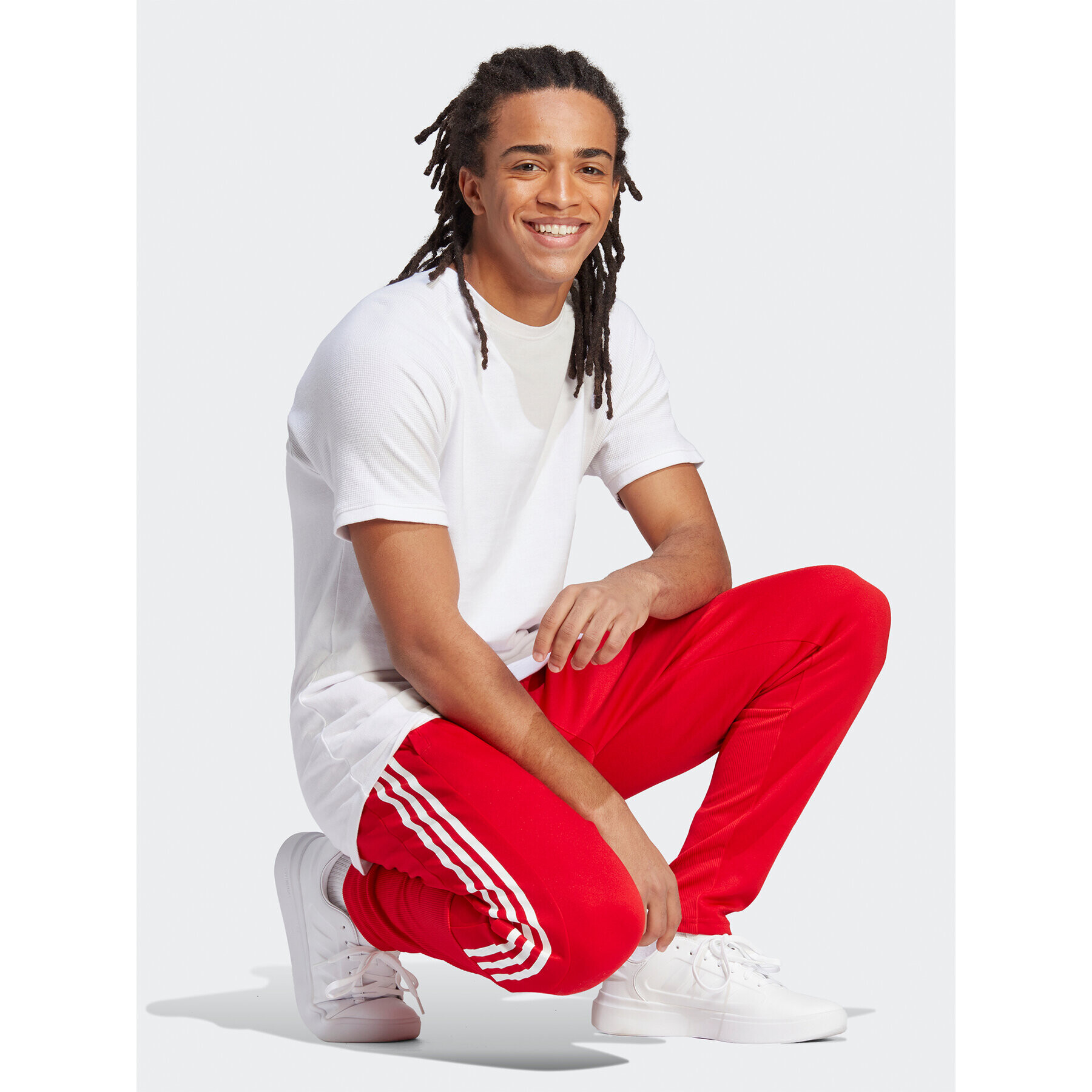 adidas Долнище анцуг Tiro Suit-Up Lifestyle Tracksuit Bottoms IB8385 Червен Regular Fit - Pepit.bg