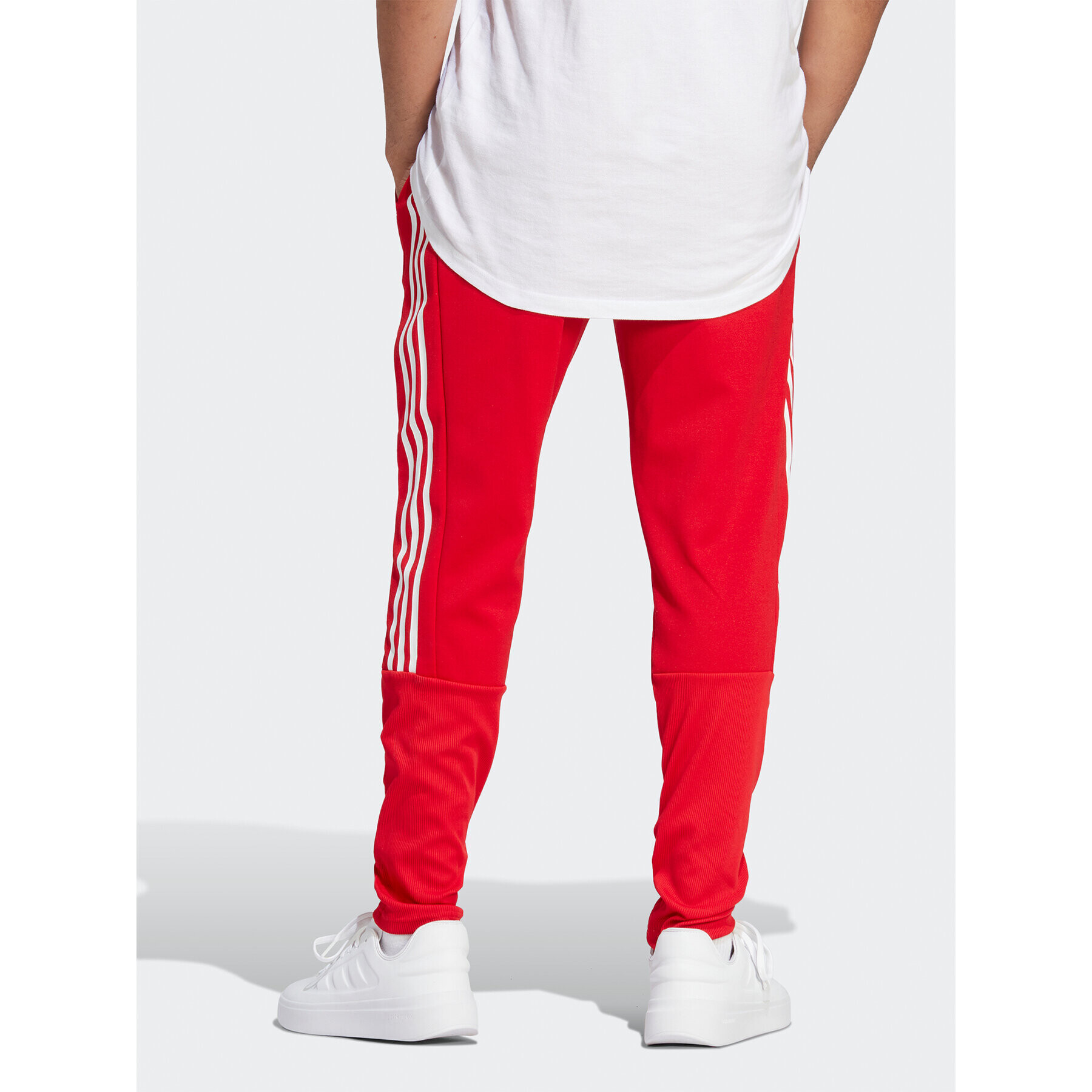 adidas Долнище анцуг Tiro Suit-Up Lifestyle Tracksuit Bottoms IB8385 Червен Regular Fit - Pepit.bg