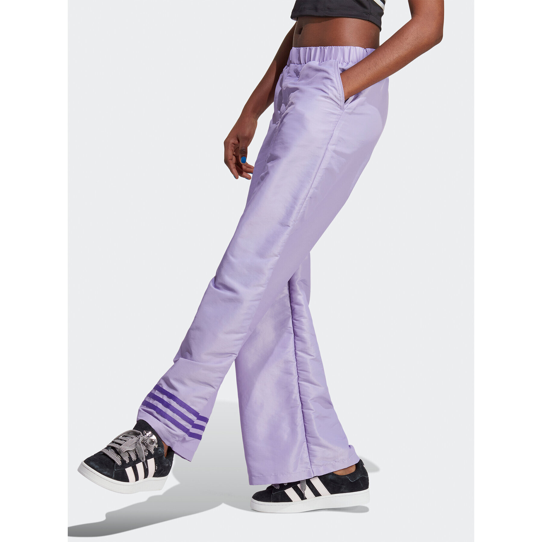 adidas Долнище анцуг Wide Leg Tracksuit Bottoms IC5443 Виолетов - Pepit.bg