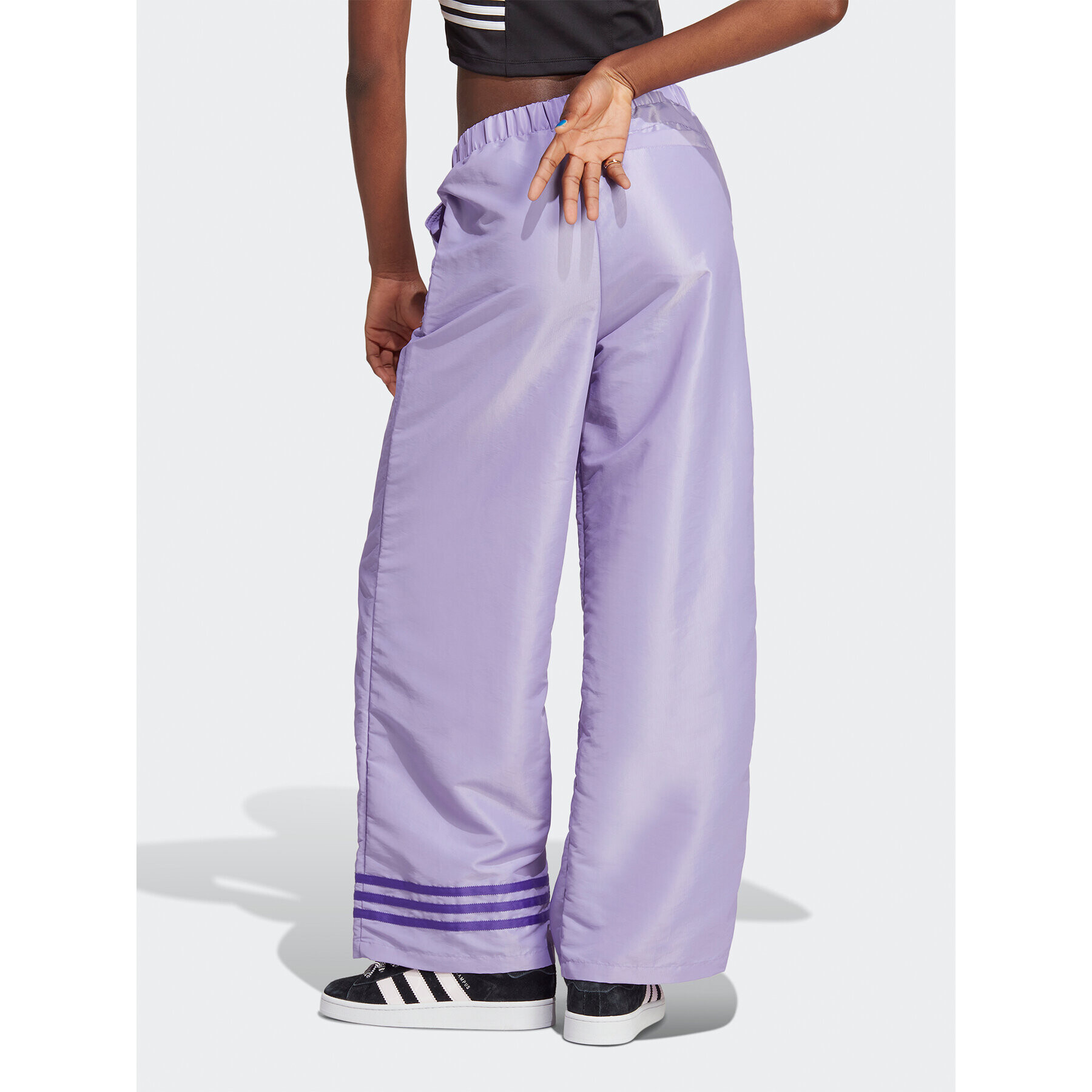 adidas Долнище анцуг Wide Leg Tracksuit Bottoms IC5443 Виолетов - Pepit.bg