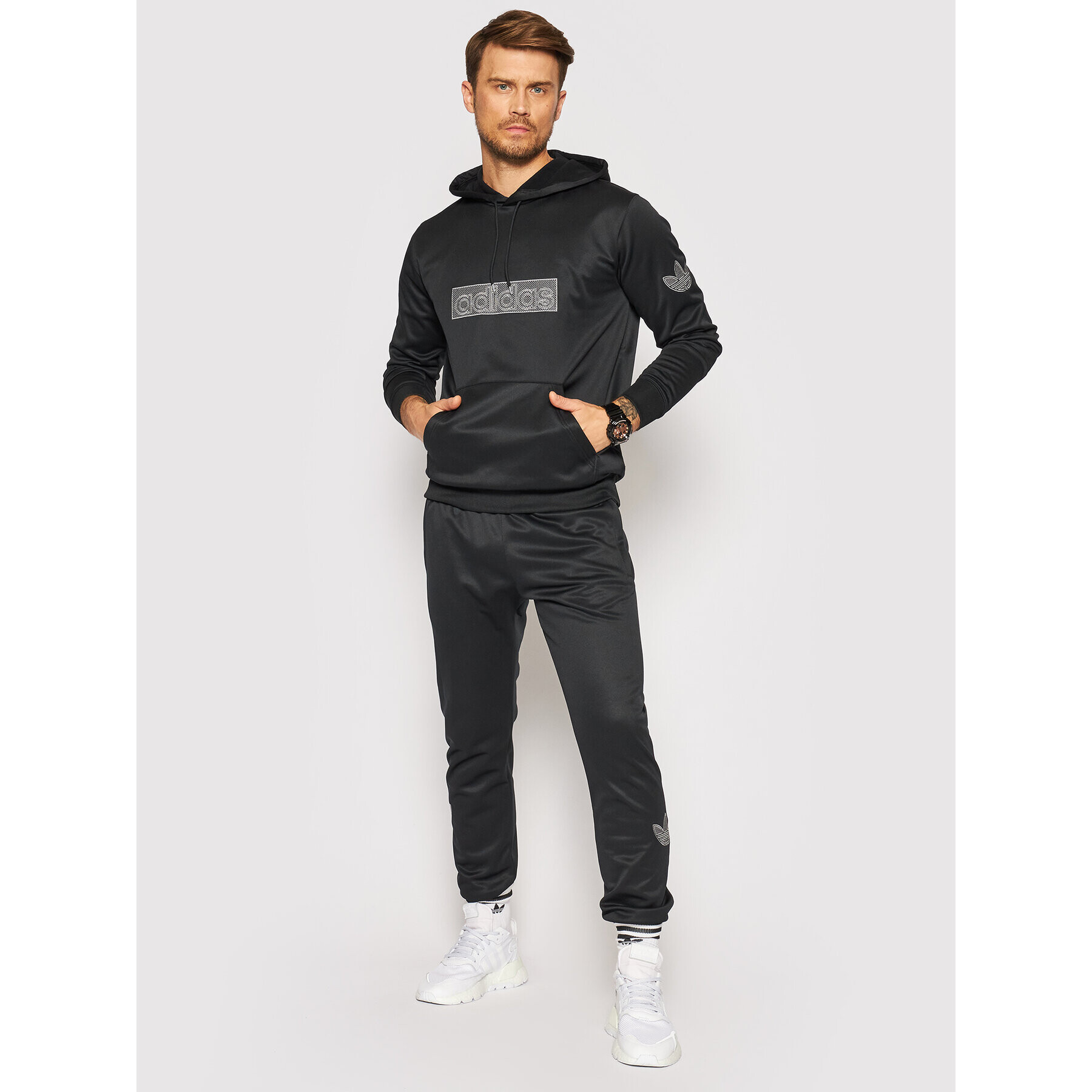 adidas Долнище анцуг Sprt Logo Sweat H06738 Черен Slim Fit - Pepit.bg