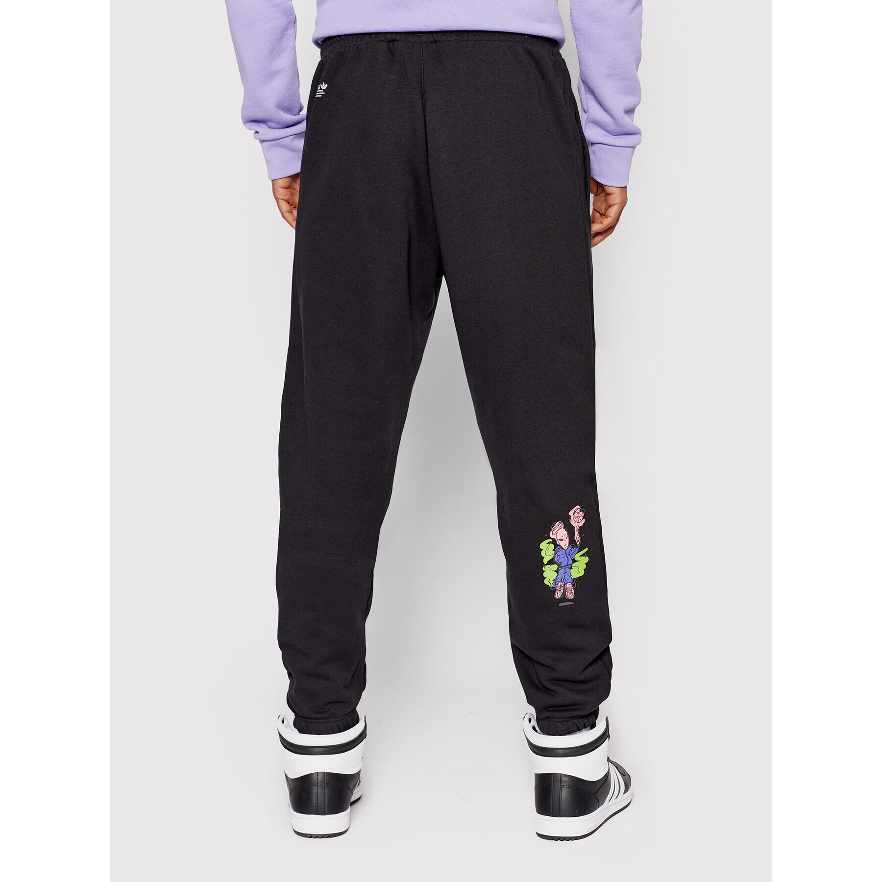 adidas Долнище анцуг Stoked Ali HC7146 Черен Relaxed Fit - Pepit.bg